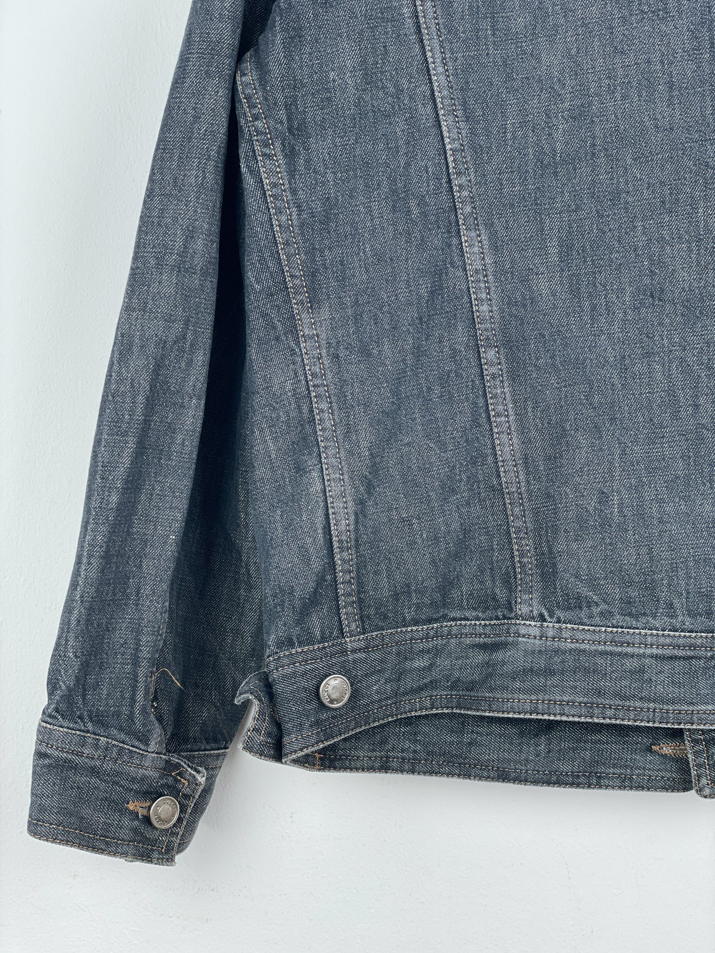 Gucci by Tom Ford SS02 Epaulettes Dark Denim Trucker Jacket