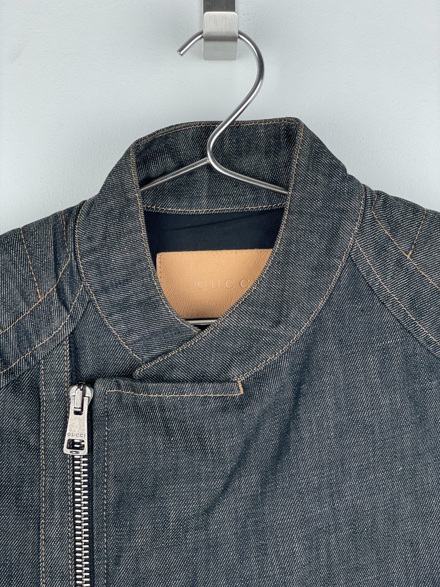 Gucci by Tom Ford SS02 Denim Biker Jacket