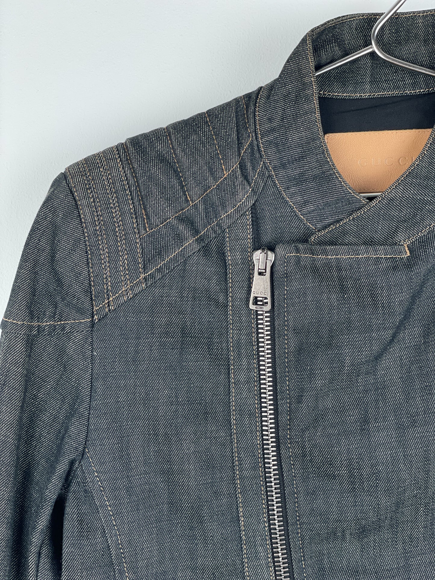Gucci by Tom Ford SS02 Denim Biker Jacket