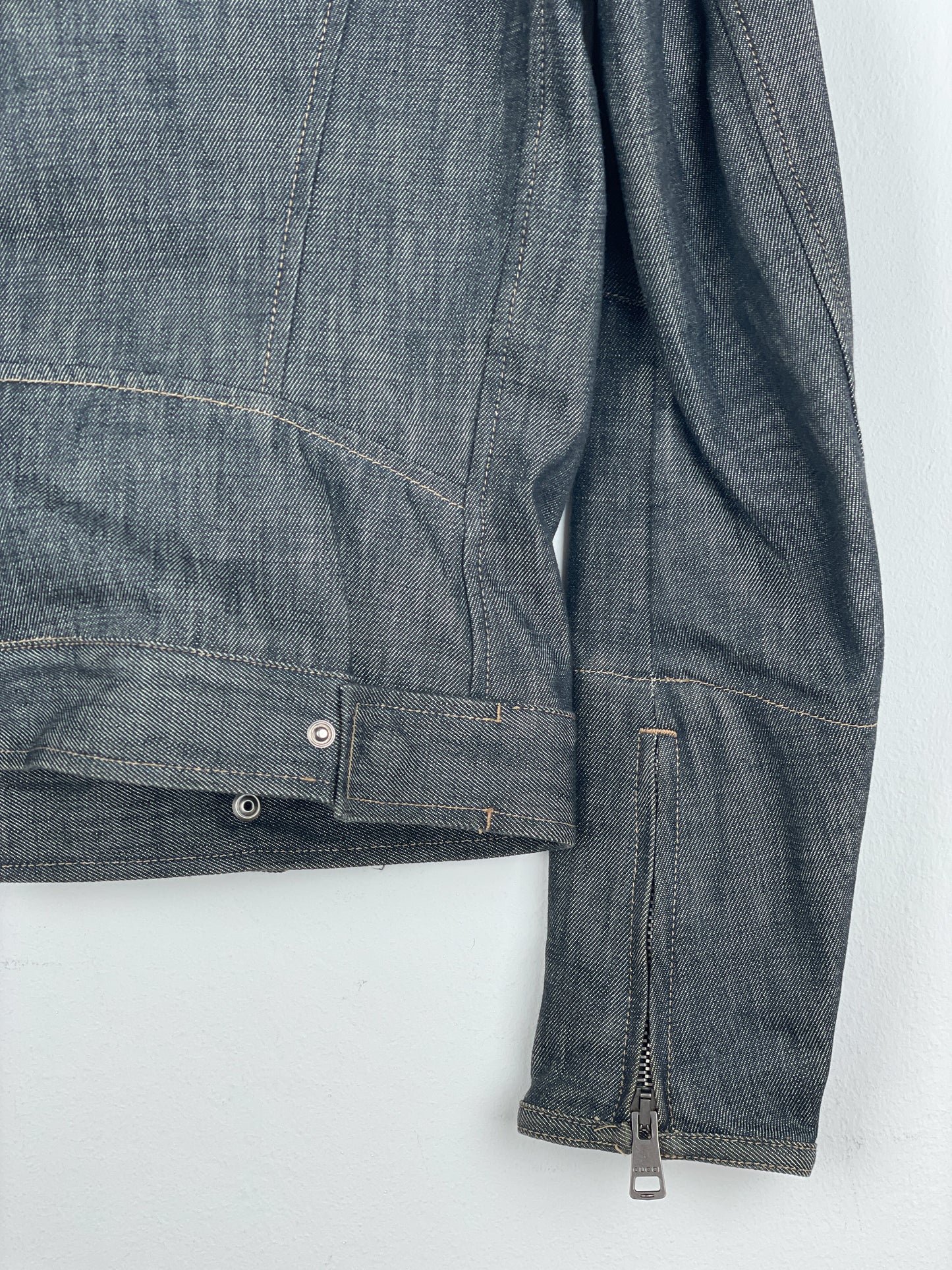 Gucci by Tom Ford SS02 Denim Biker Jacket