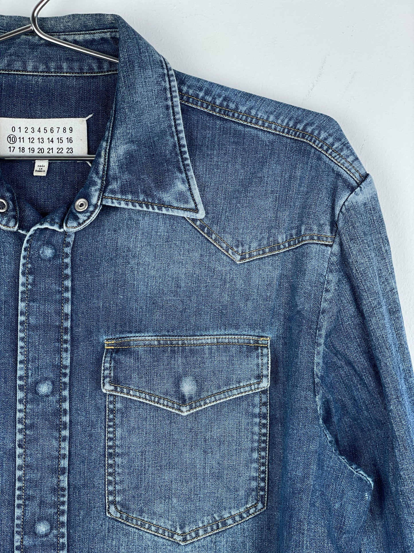 Maison Margiela SS16 Western Denim Button-Up Shirt