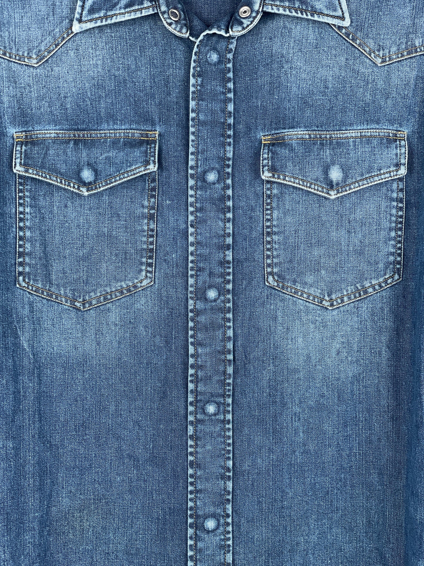 Maison Margiela SS16 Western Denim Button-Up Shirt