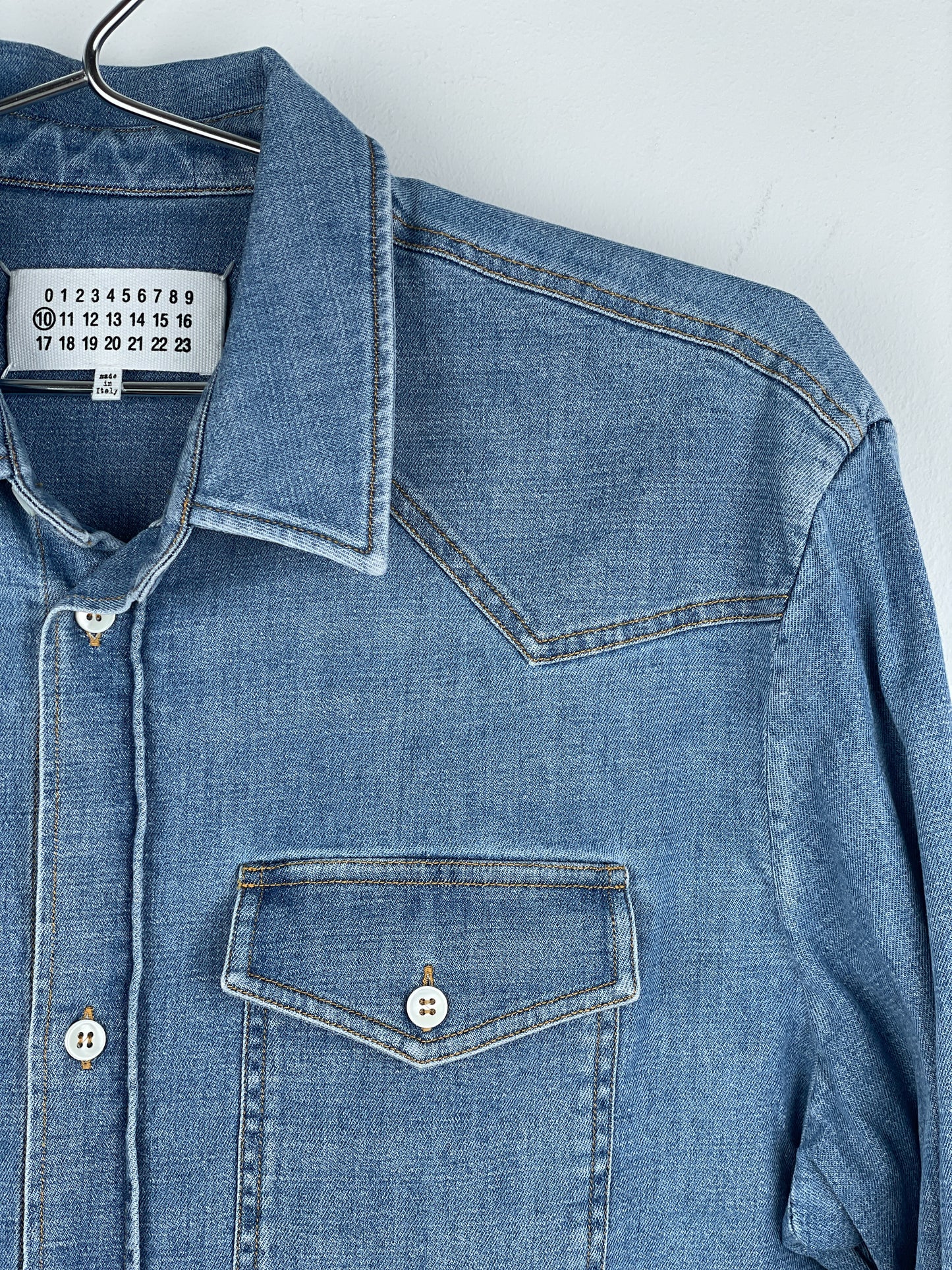 Maison Margiela SS15 Western Denim Button-Up Shirt