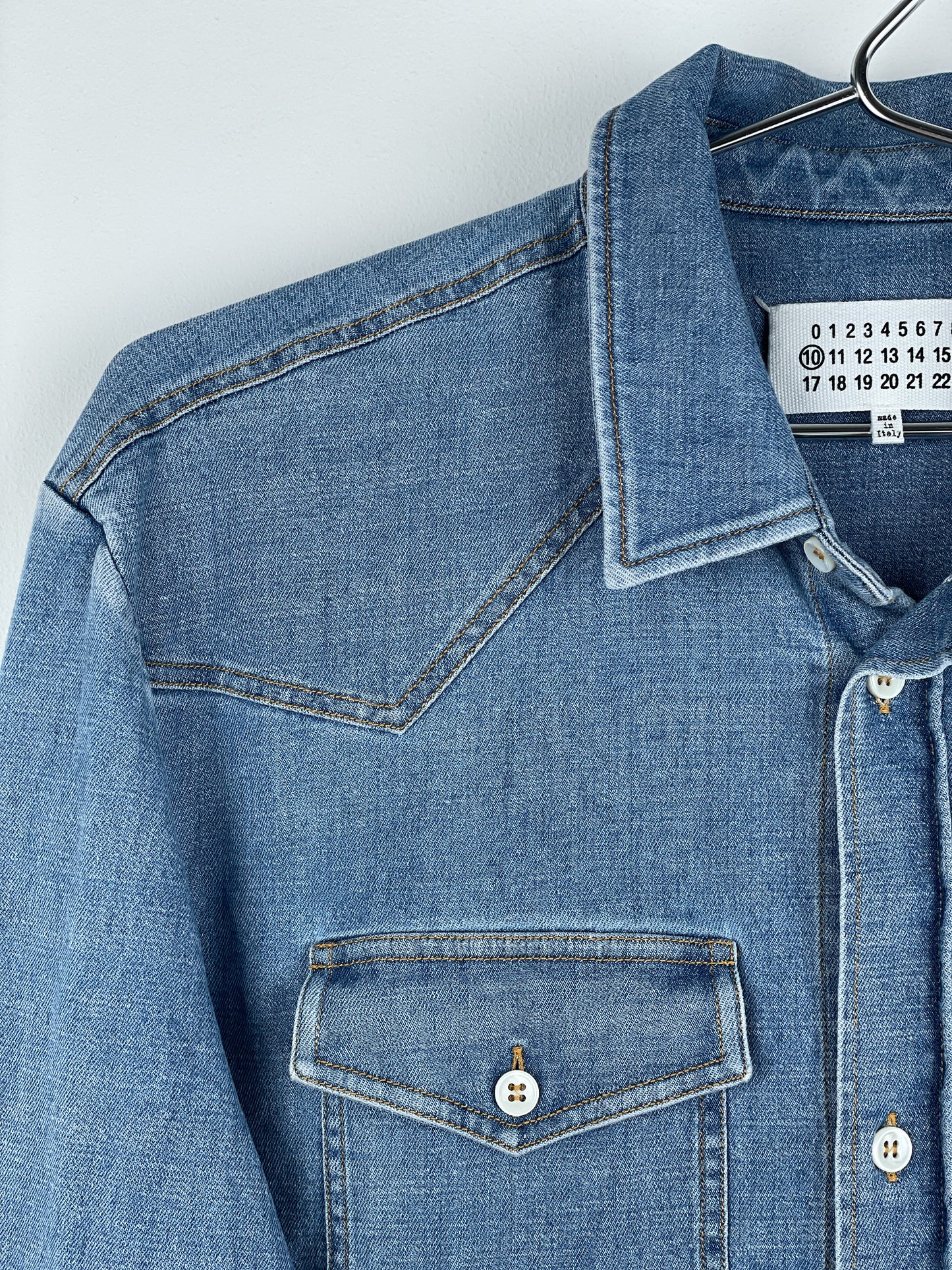 Maison Margiela SS15 Western Denim Button-Up Shirt