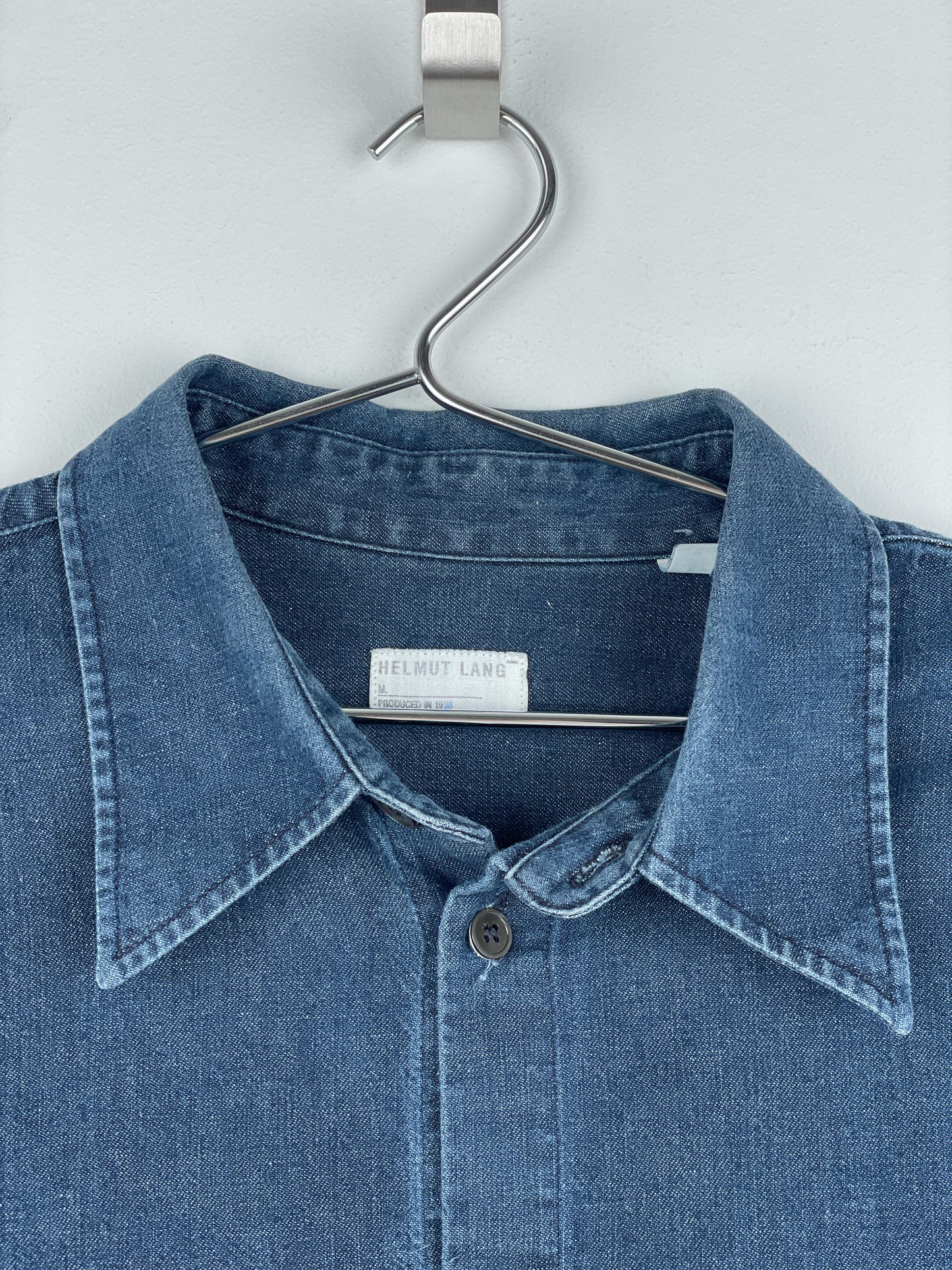Helmut Lang AW98 One Pocket Denim Button-Up Shirt