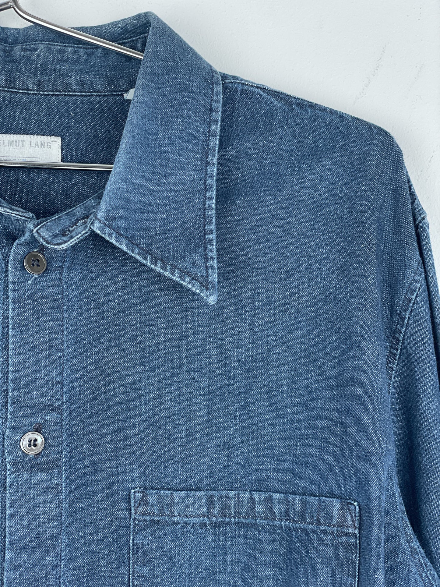 Helmut Lang AW98 One Pocket Denim Button-Up Shirt