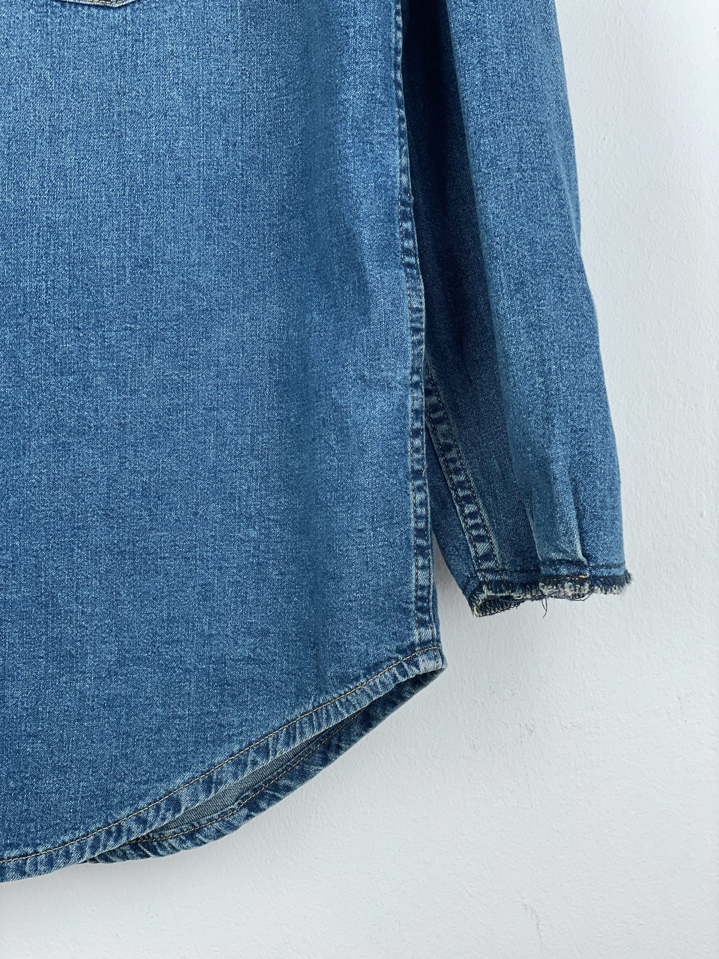 Maison Margiela SS22 Deconstructed Western Denim Button-Up Shirt