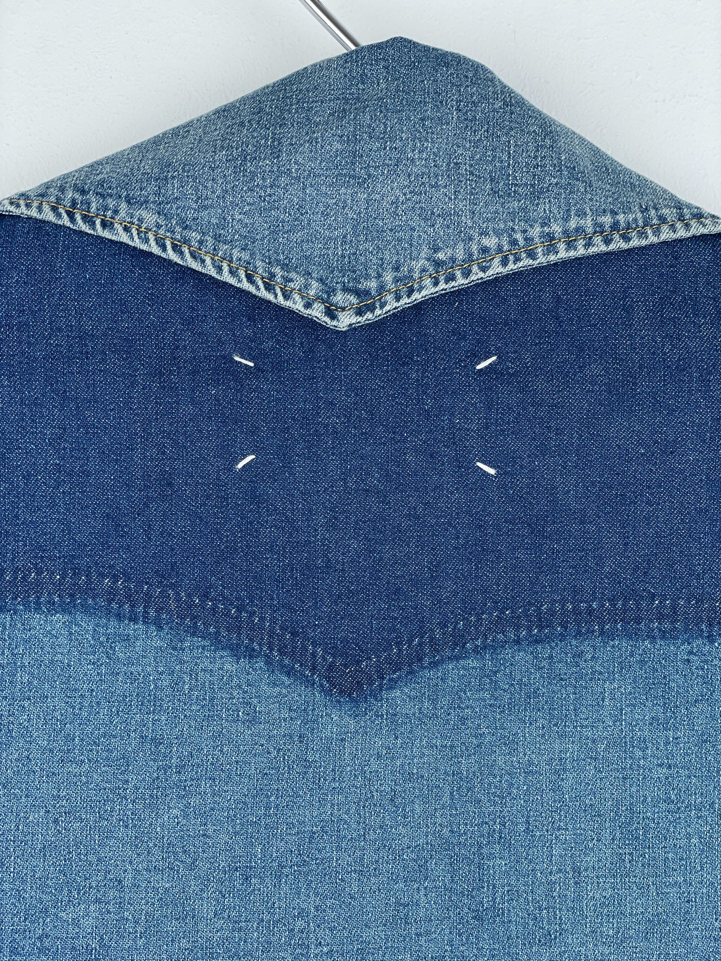Maison Margiela SS22 Deconstructed Western Denim Button-Up Shirt