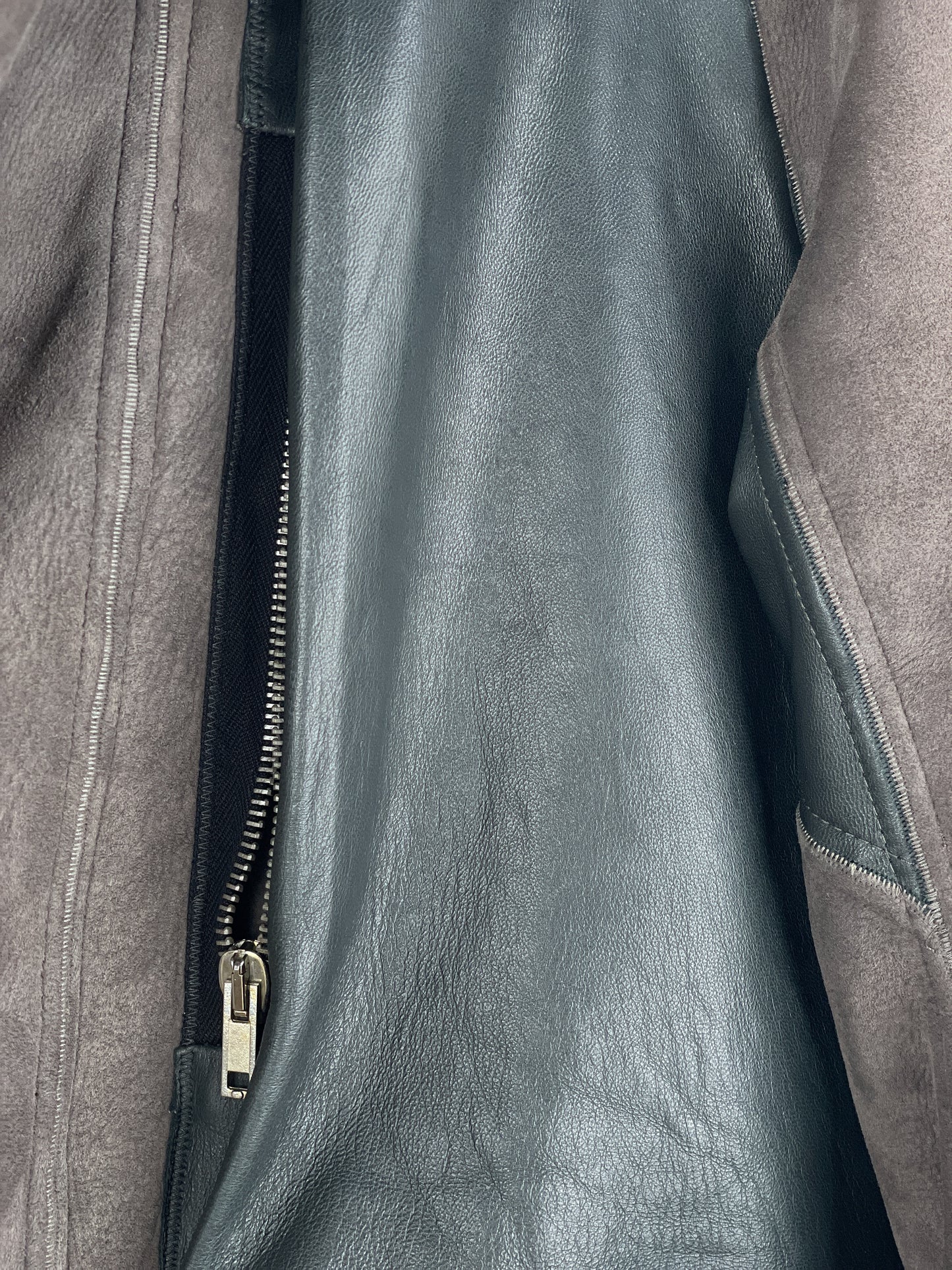 Rick Owens Sample Shearling Leather Coat