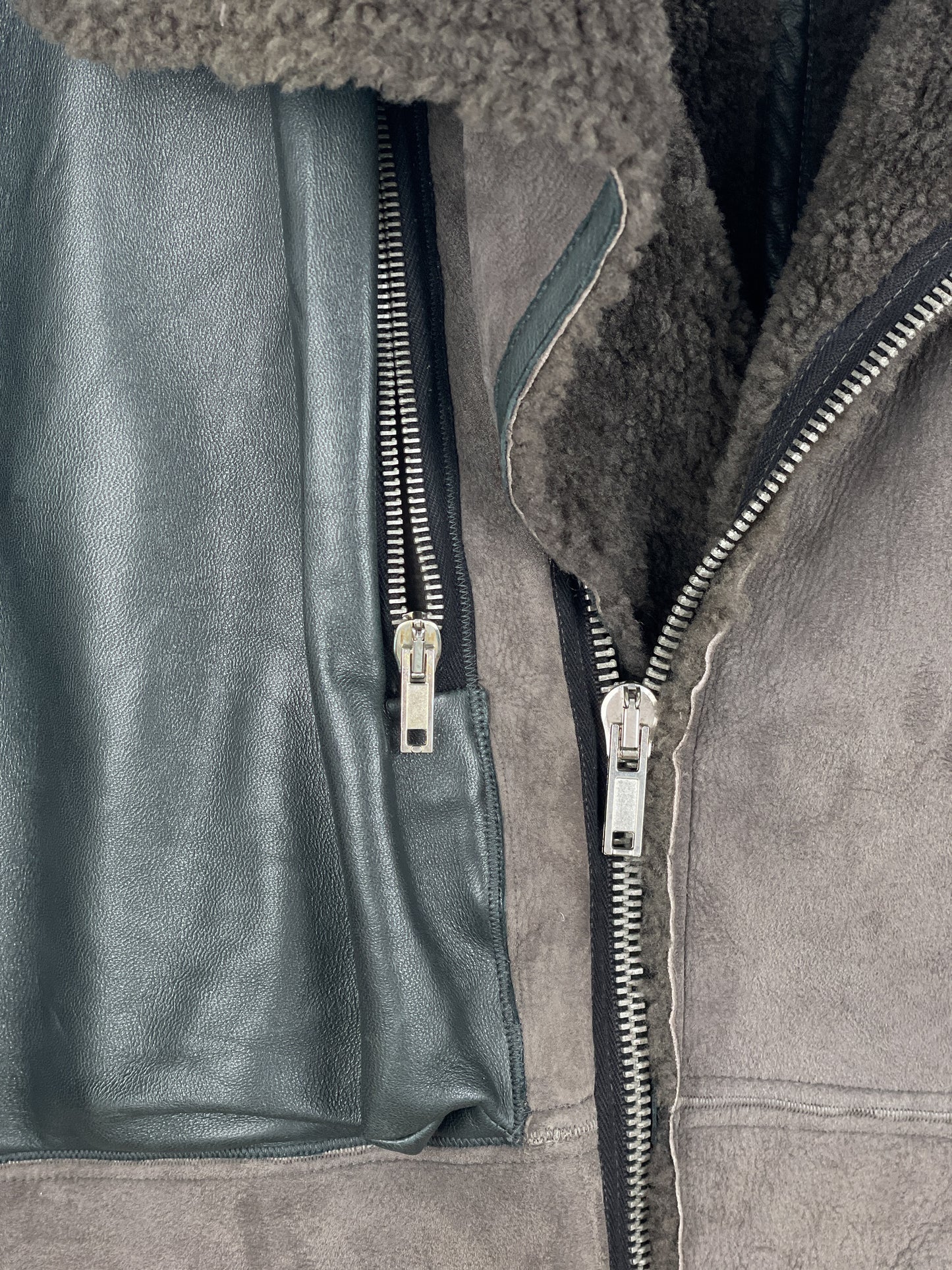 Rick Owens Sample Shearling Leather Coat