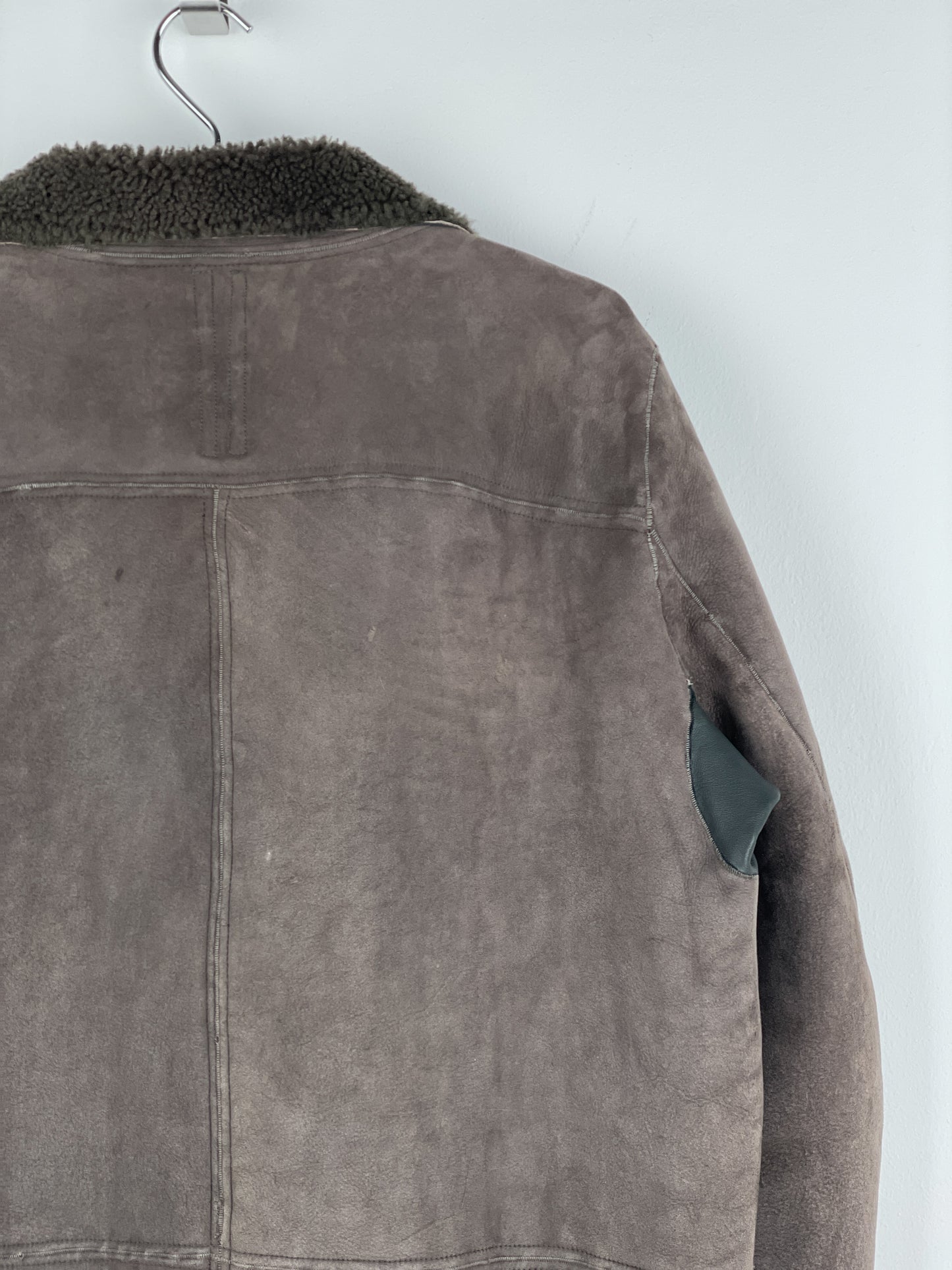 Rick Owens Sample Shearling Leather Coat