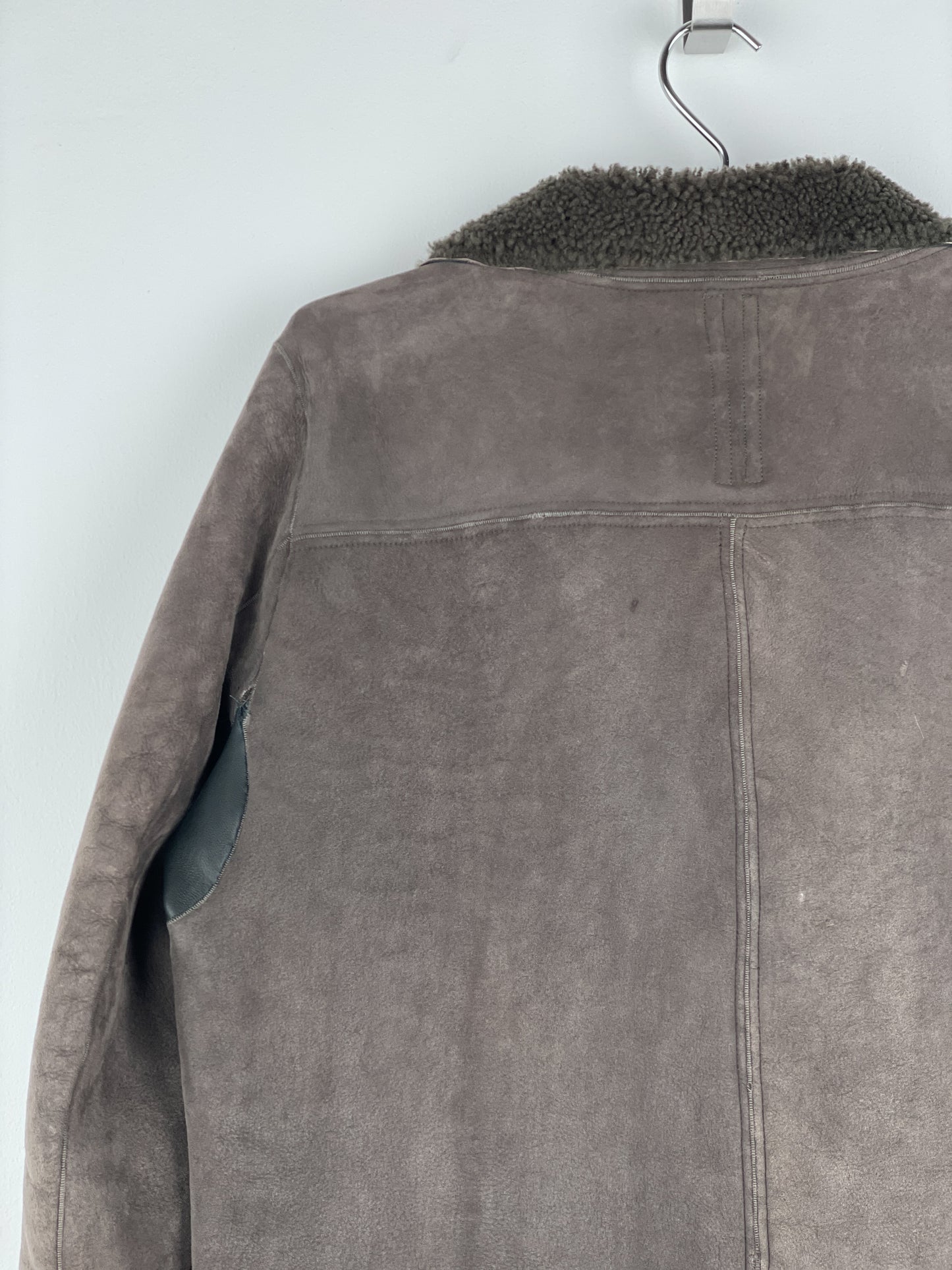 Rick Owens Sample Shearling Leather Coat