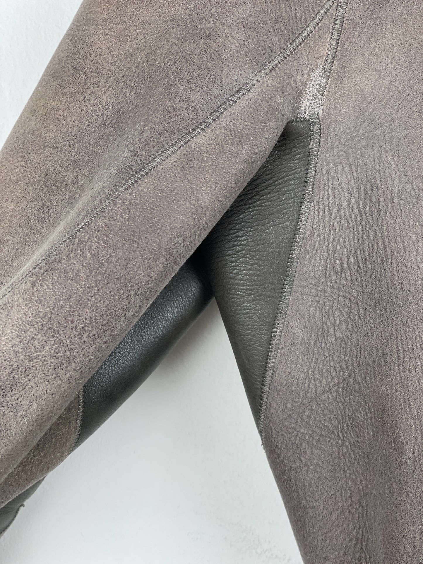 Rick Owens AW10 'Gleam' Belted Shearling Leather Jacket