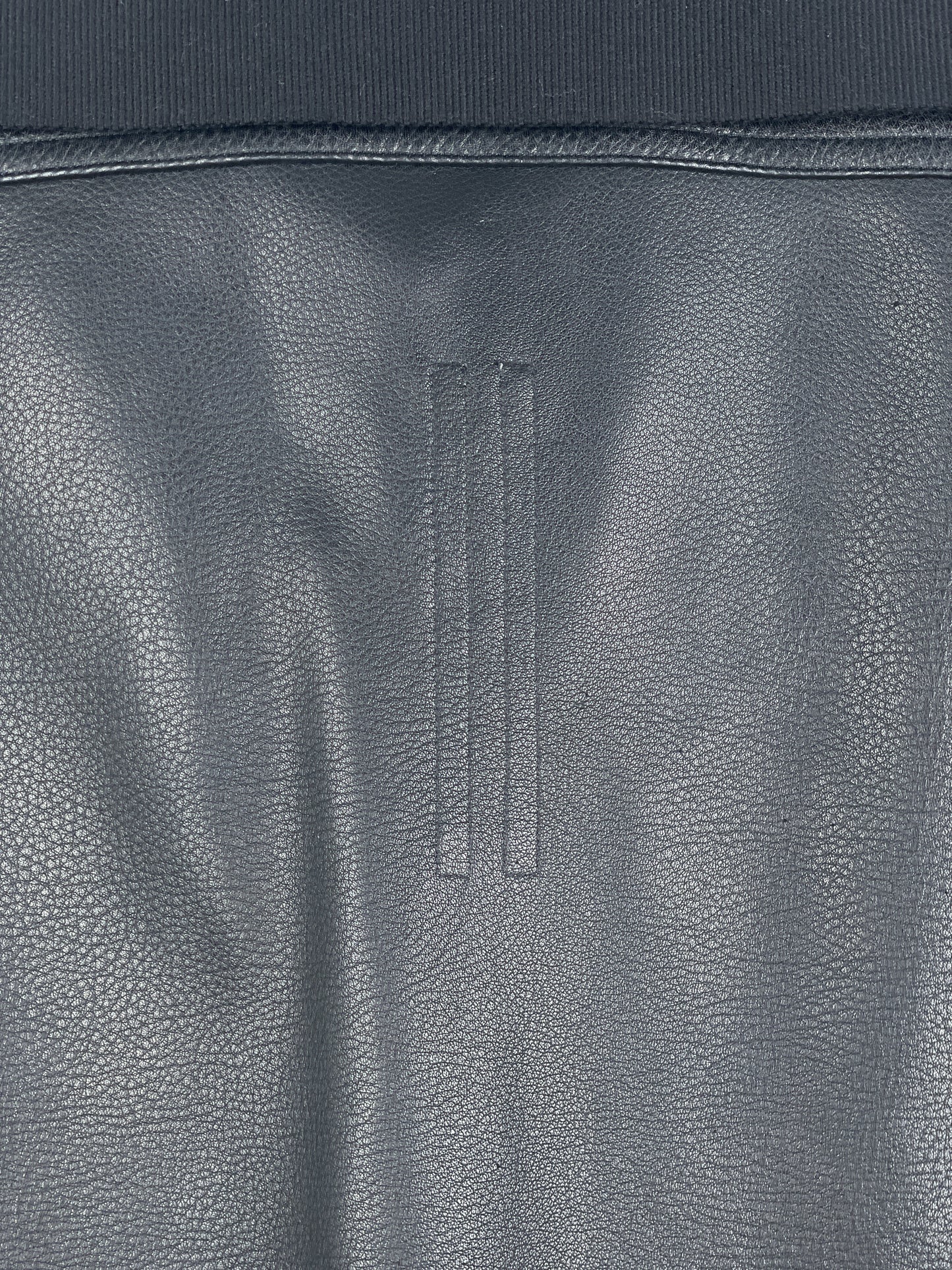 Rick Owens AW22 'Strobe' Leather Porterville Overshirt