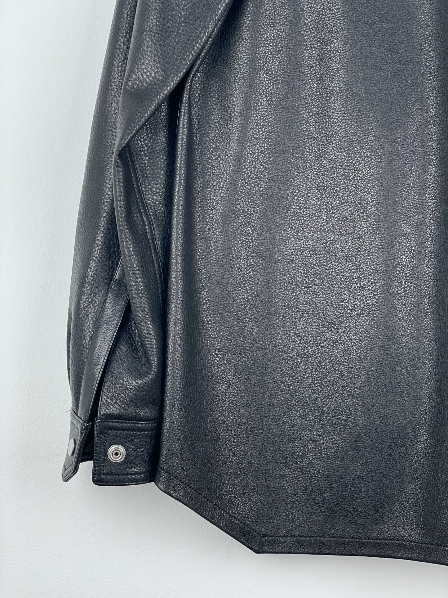 Rick Owens AW22 'Strobe' Leather Porterville Overshirt