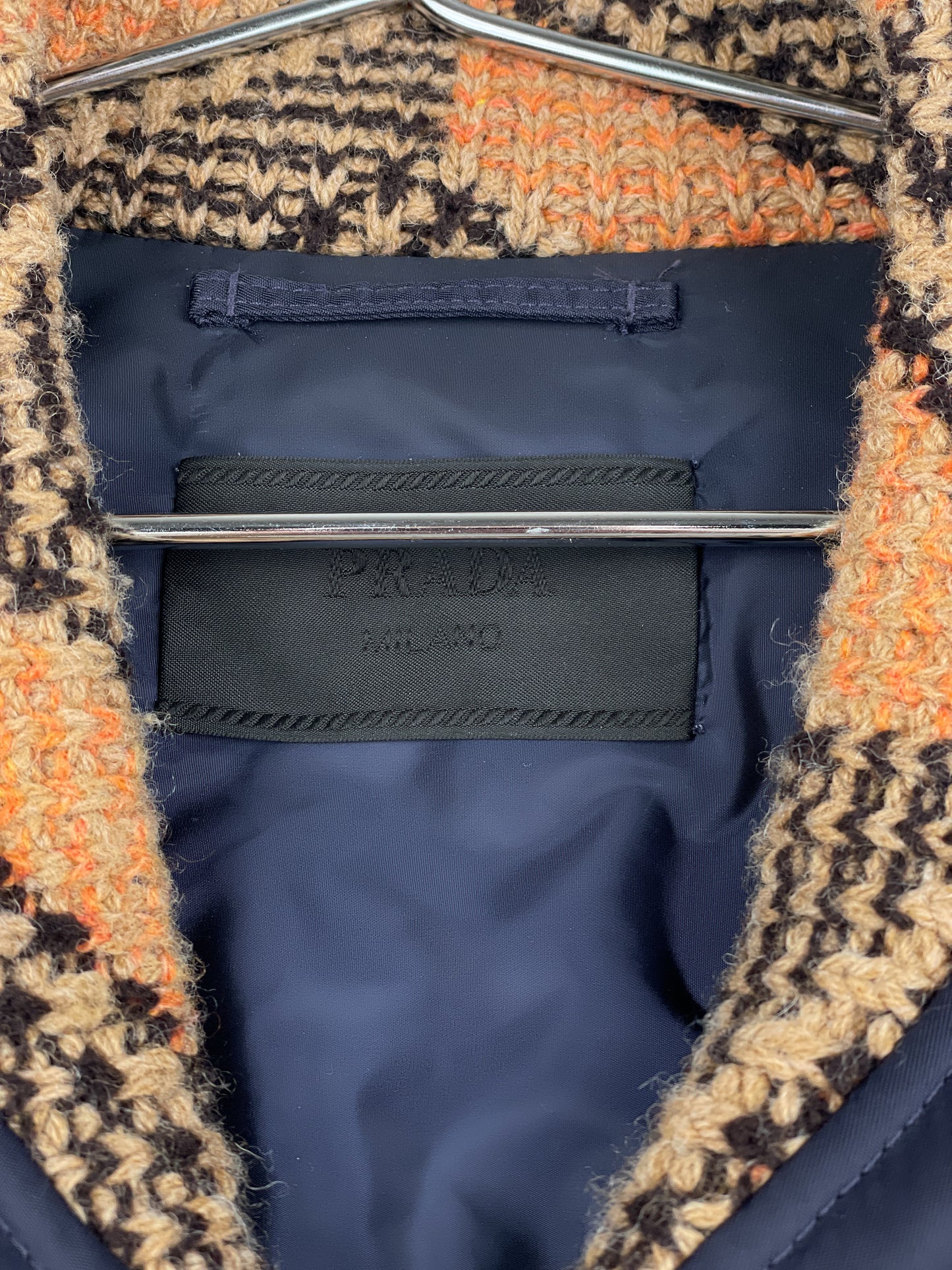Prada AW21 Oversized Knit MA-1 Bomber Jacket