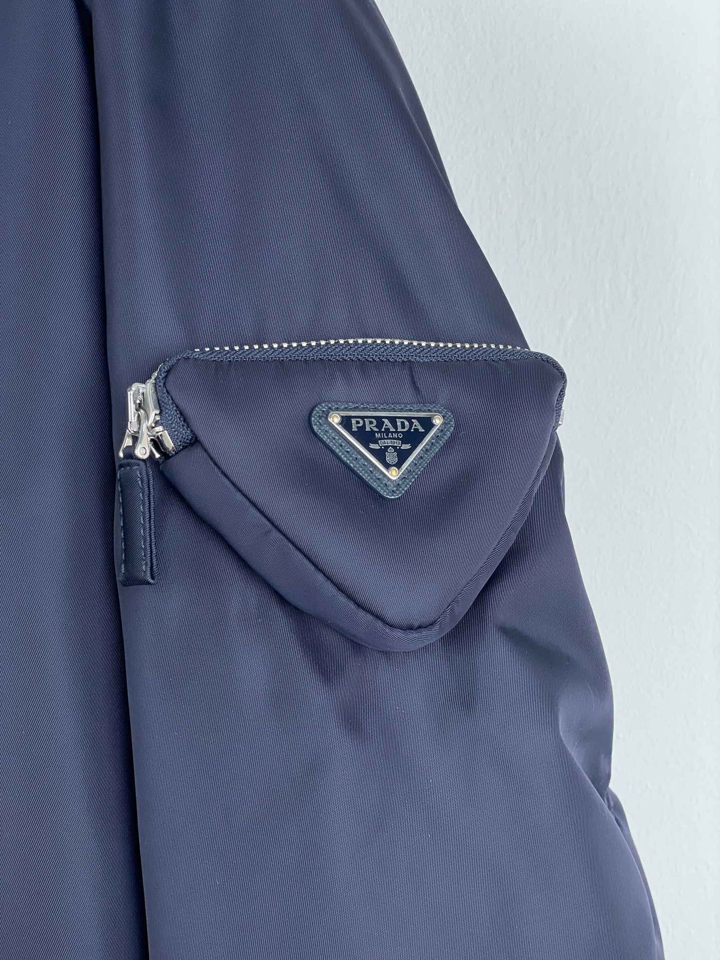 Prada AW21 Oversized Knit MA-1 Bomber Jacket