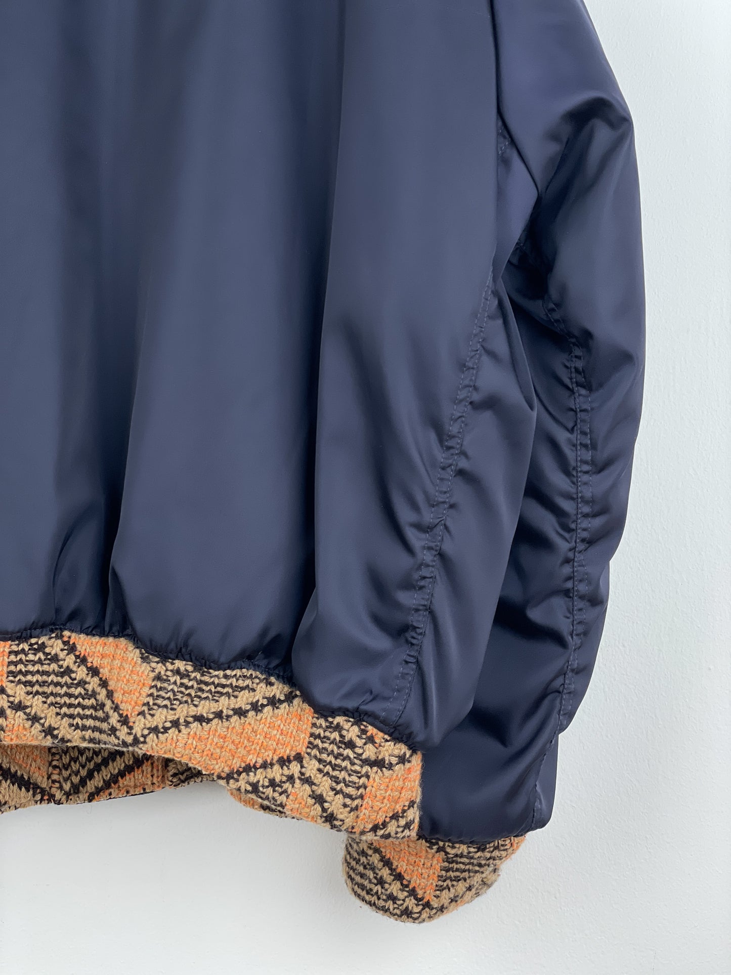 Prada AW21 Oversized Knit MA-1 Bomber Jacket