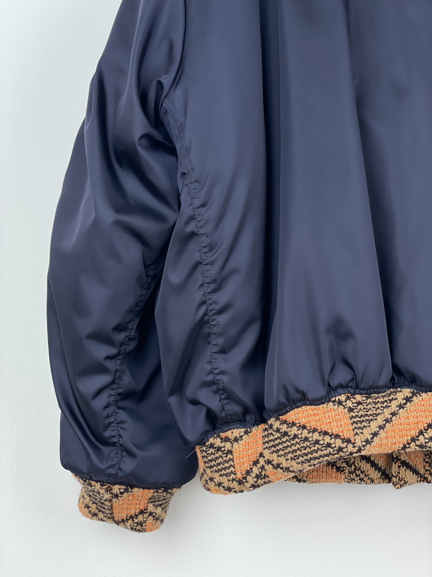 Prada AW21 Oversized Knit MA-1 Bomber Jacket