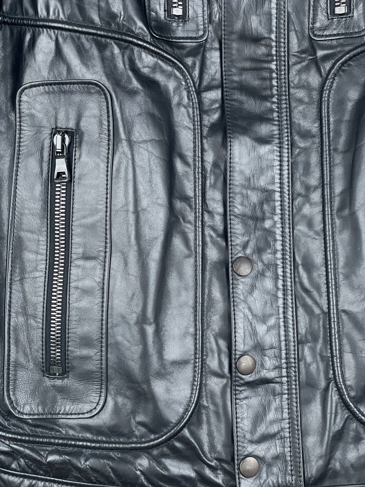Balmain SS10 Decarnin Bondage Strap Militant Leather Jacket