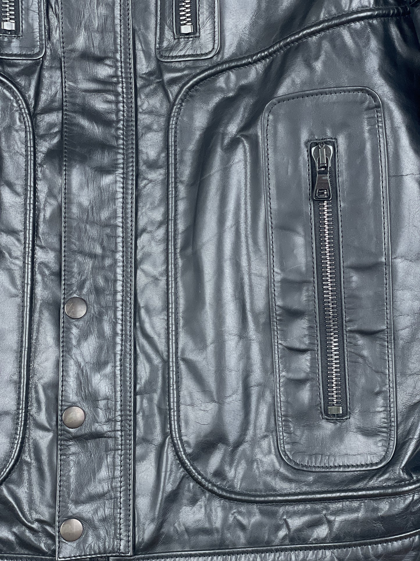 Balmain SS10 Decarnin Bondage Strap Militant Leather Jacket