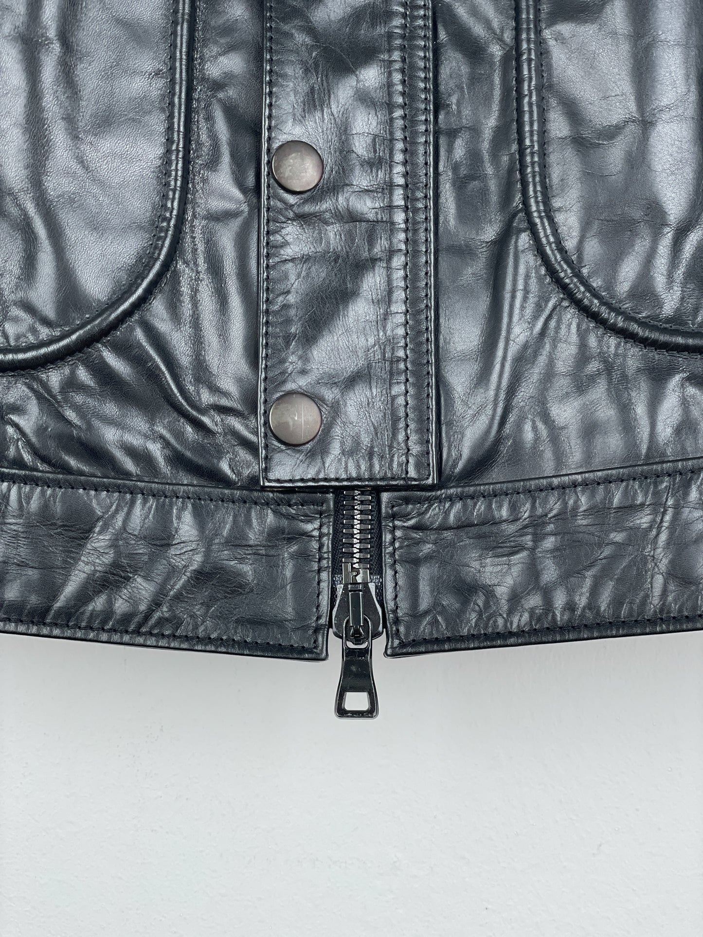 Balmain SS10 Decarnin Bondage Strap Militant Leather Jacket