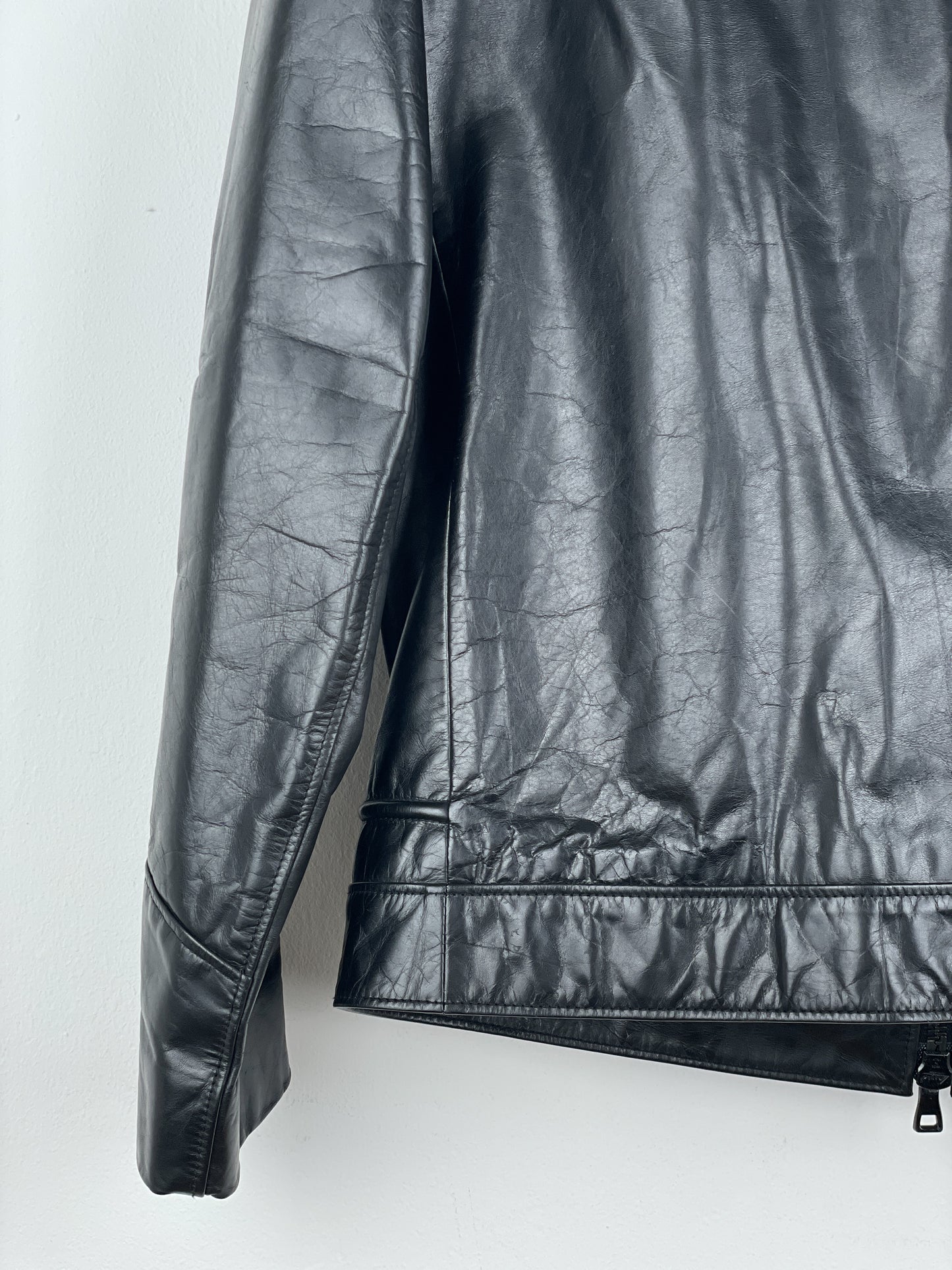 Balmain SS10 Decarnin Bondage Strap Militant Leather Jacket