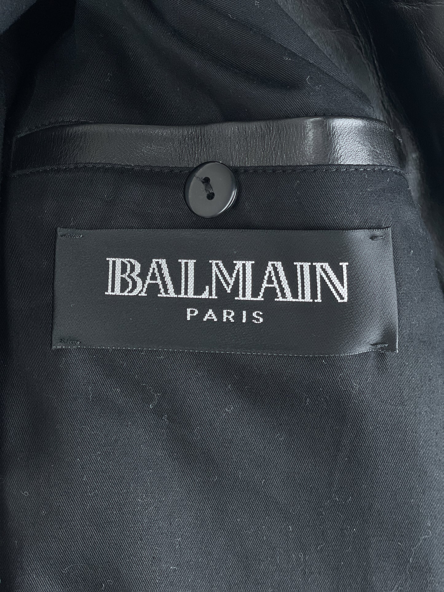 Balmain SS10 Decarnin Bondage Strap Militant Leather Jacket