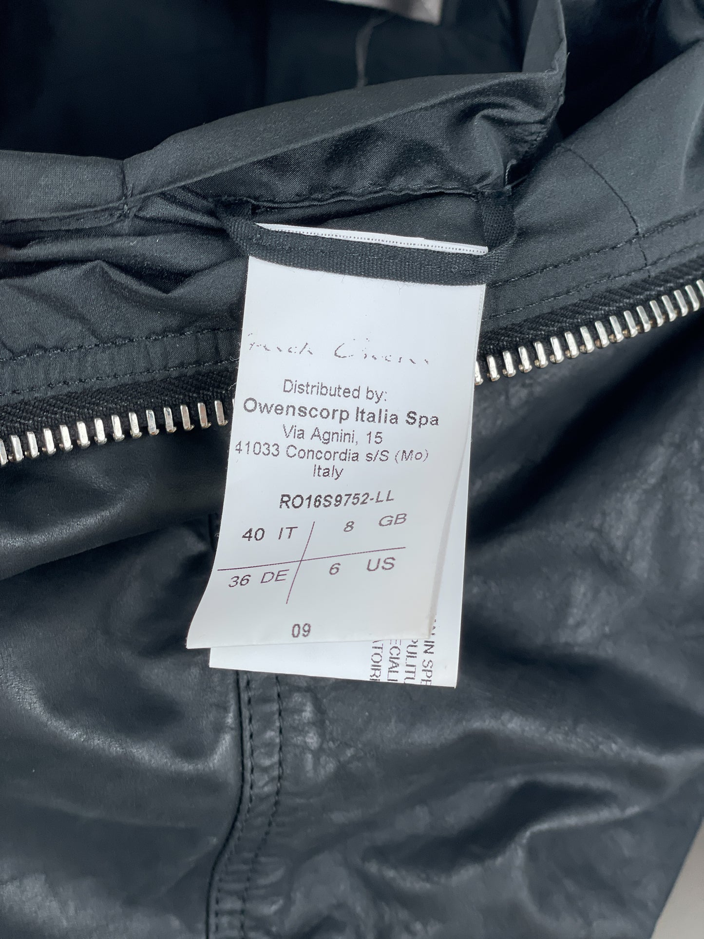 Rick Owens SS16 'Cyclops' Draped Ripple Leather Bomber Jacket