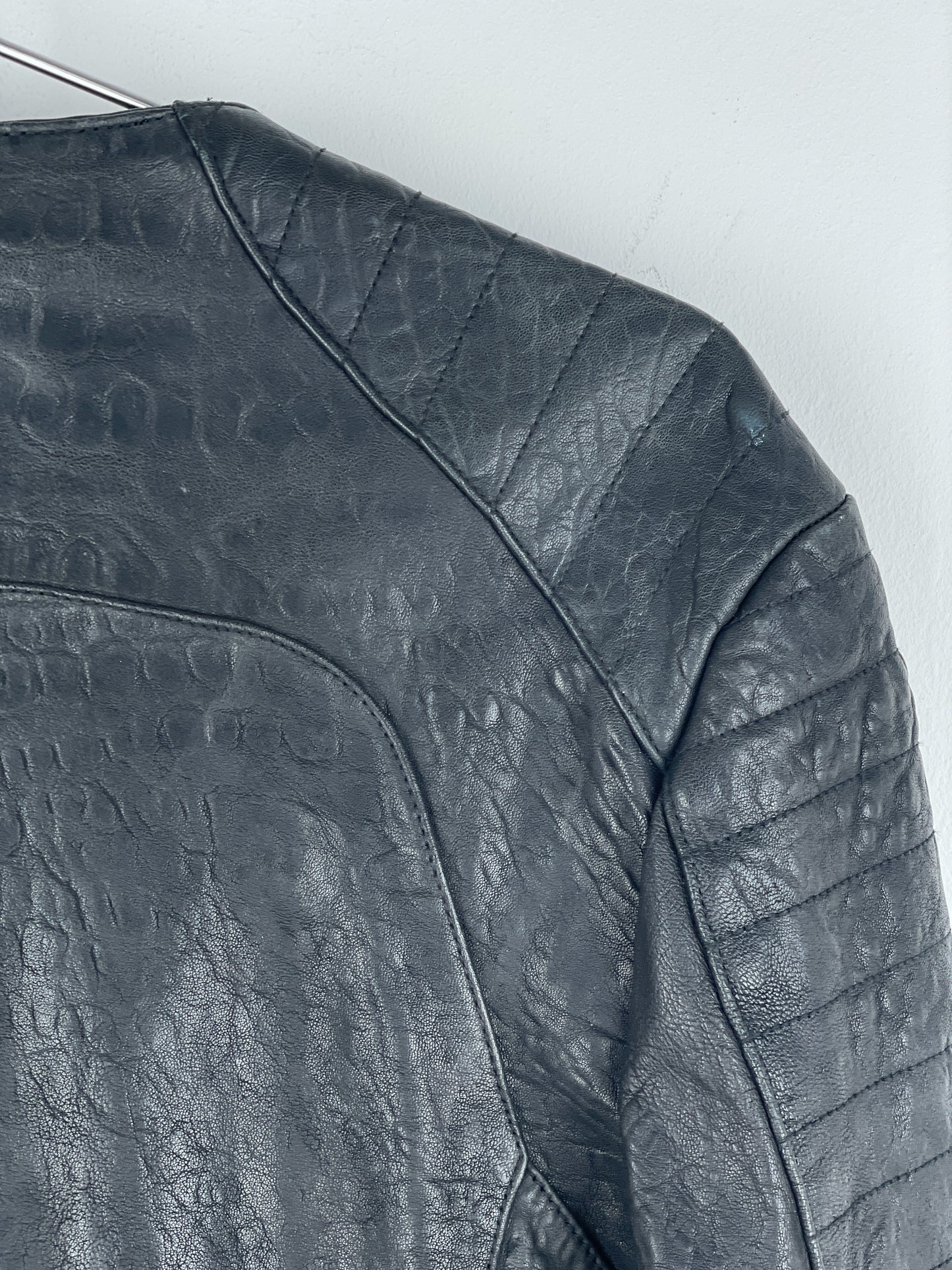 Balmain x H&M AW15 Double-Zipper Biker Leather Jacket