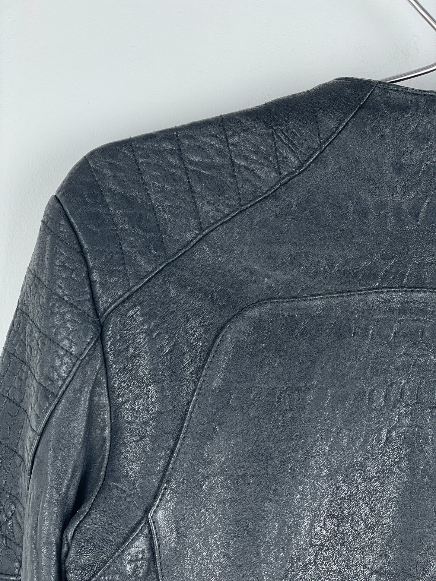 Balmain x H&M AW15 Double-Zipper Biker Leather Jacket