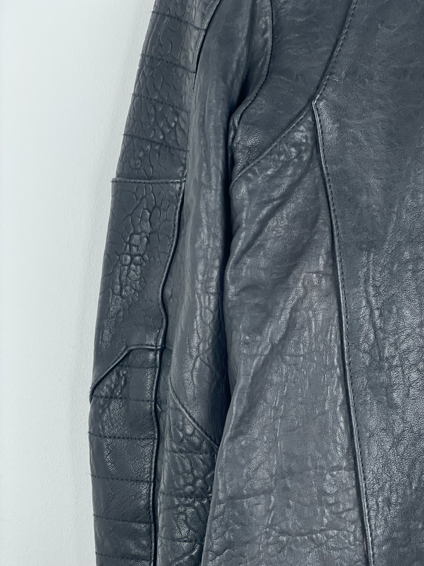 Balmain x H&M AW15 Double-Zipper Biker Leather Jacket