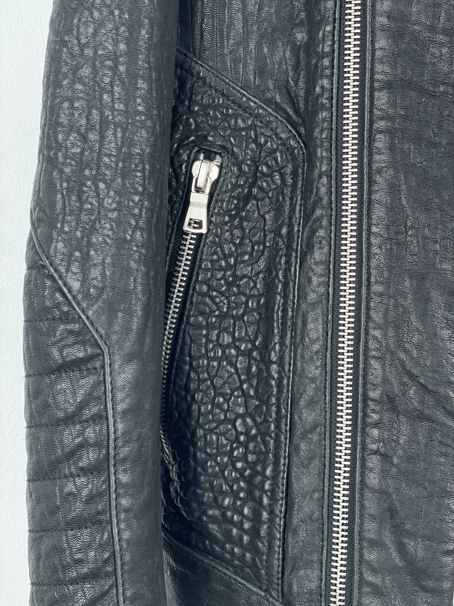 Balmain x H&M AW15 Double-Zipper Biker Leather Jacket