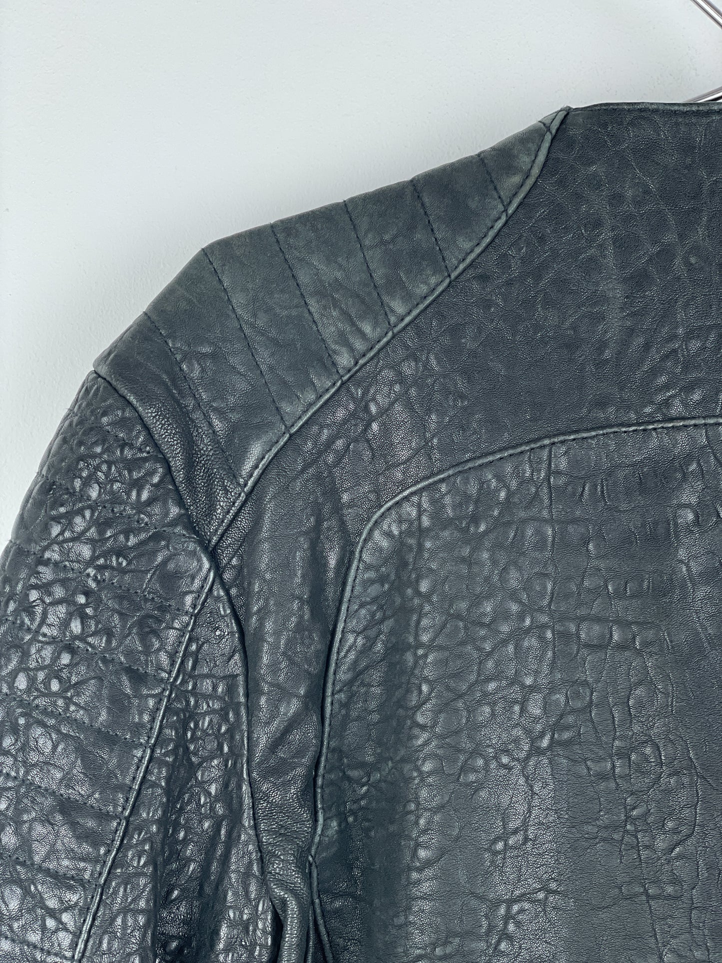 Balmain x H&M AW15 Double-Zipper Biker Leather Jacket