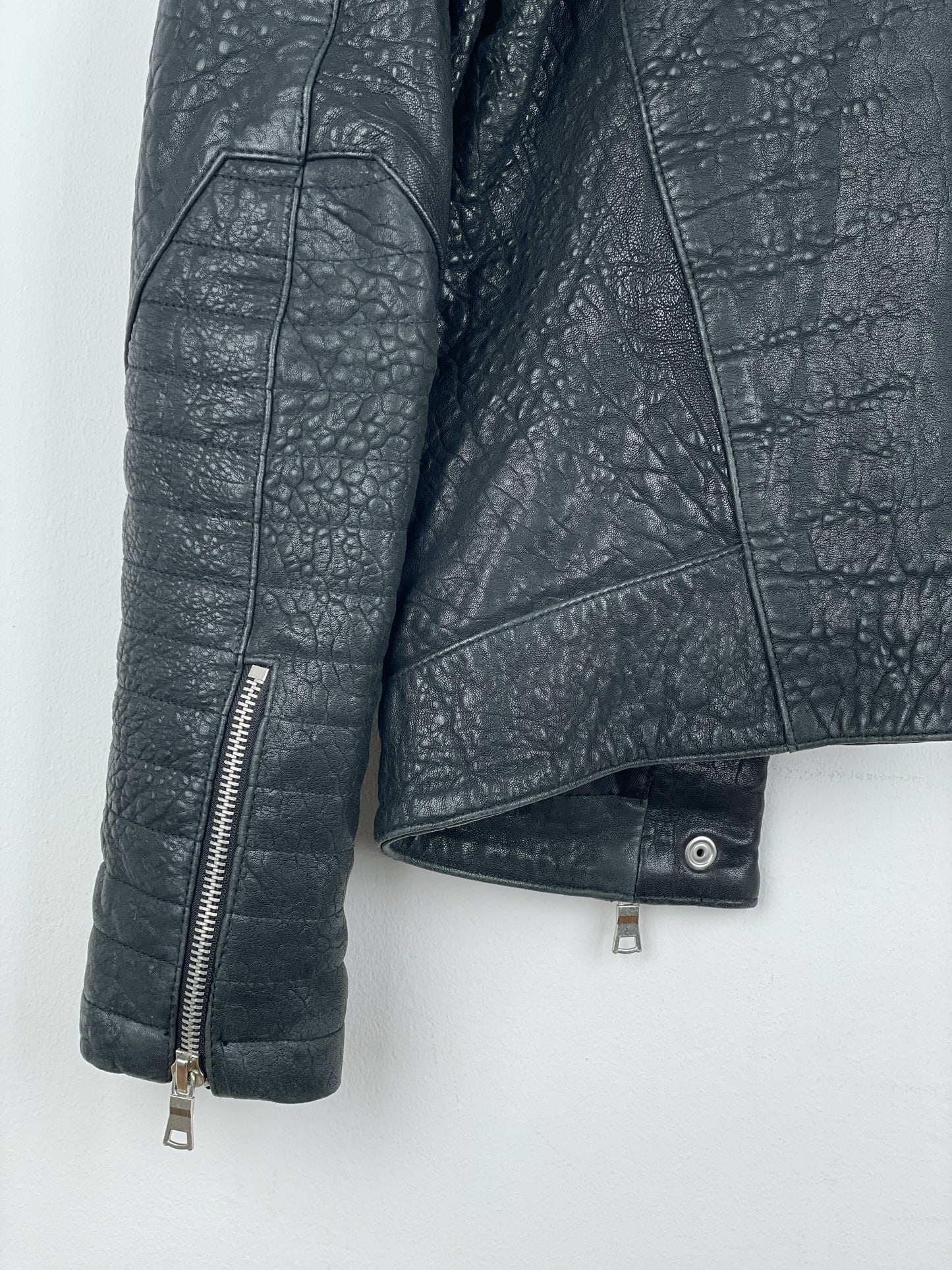 Balmain x H&M AW15 Double-Zipper Biker Leather Jacket