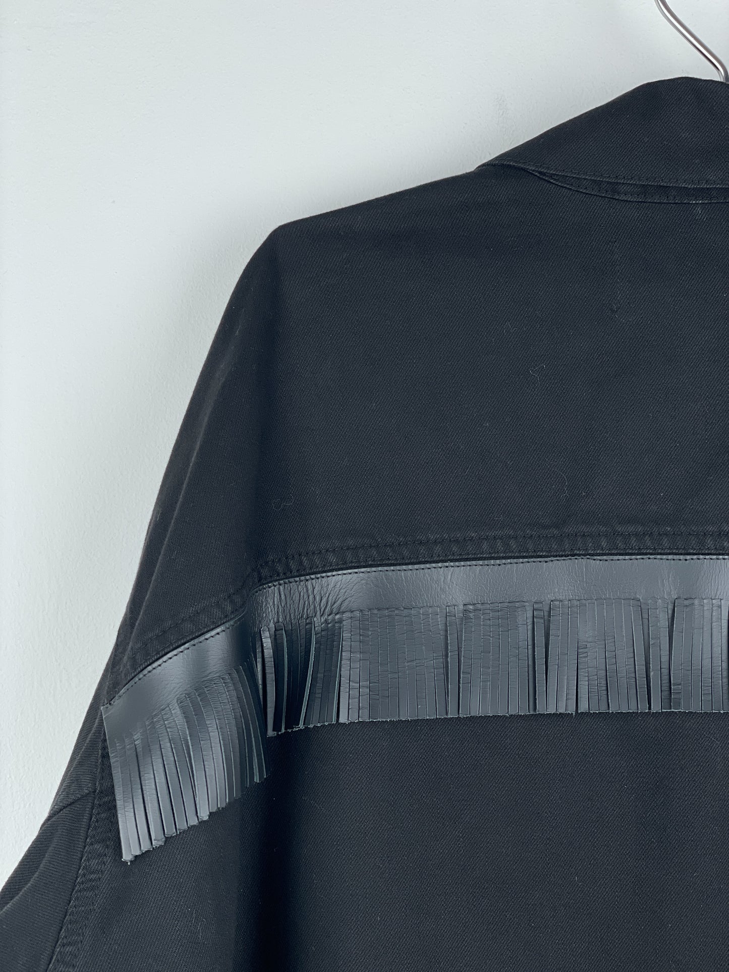Raf Simons SS23 Big Fit Tassel Studded Denim Jacket