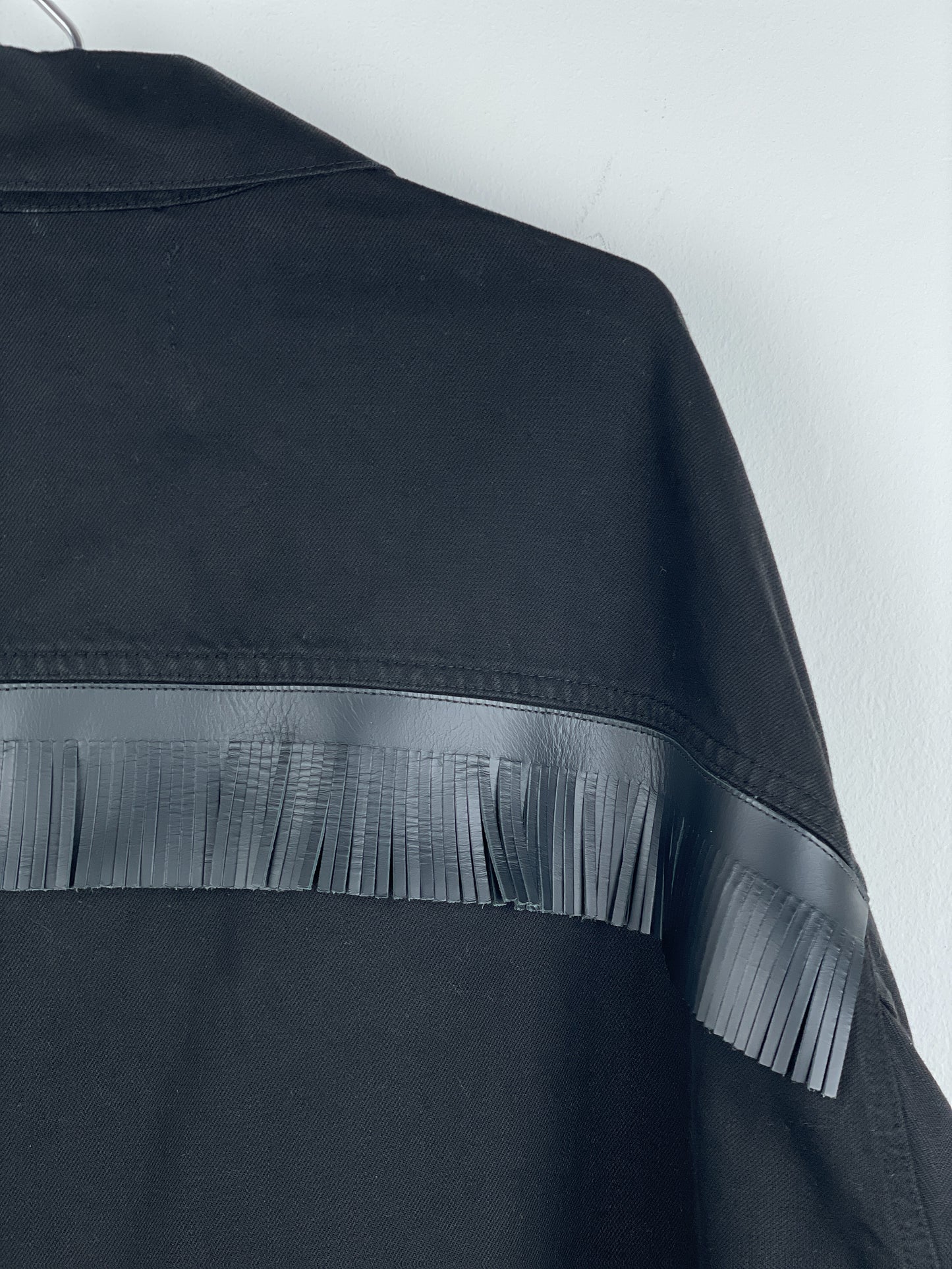 Raf Simons SS23 Big Fit Tassel Studded Denim Jacket