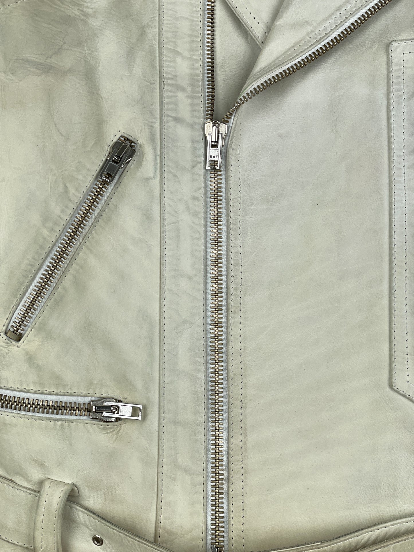 RAF by Raf Simons AW05 Sleeveless Leather Moto Biker Vest