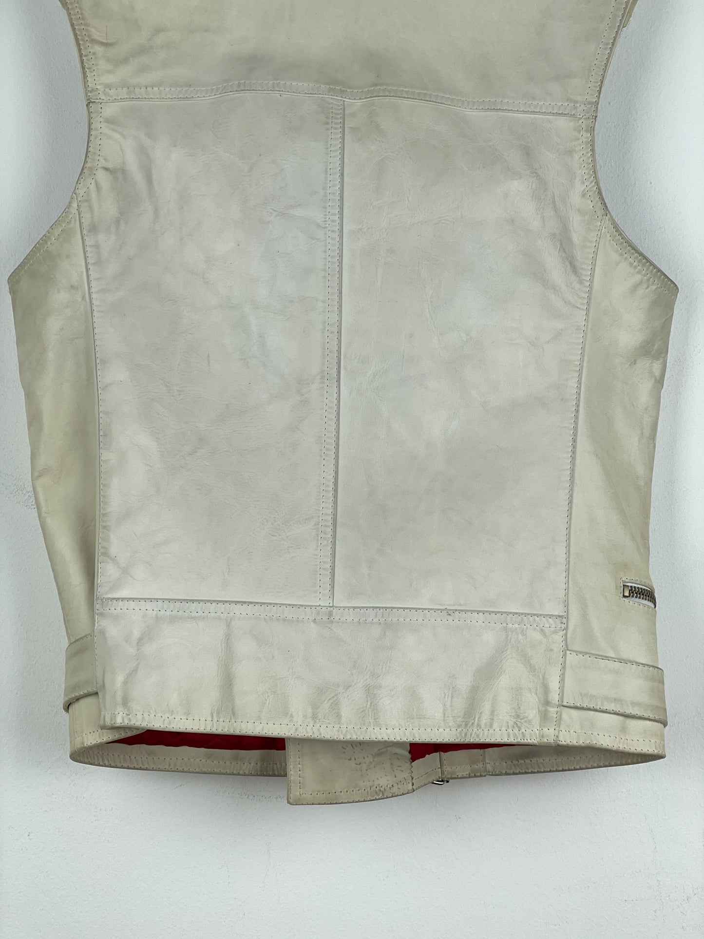 RAF by Raf Simons AW05 Sleeveless Leather Moto Biker Vest