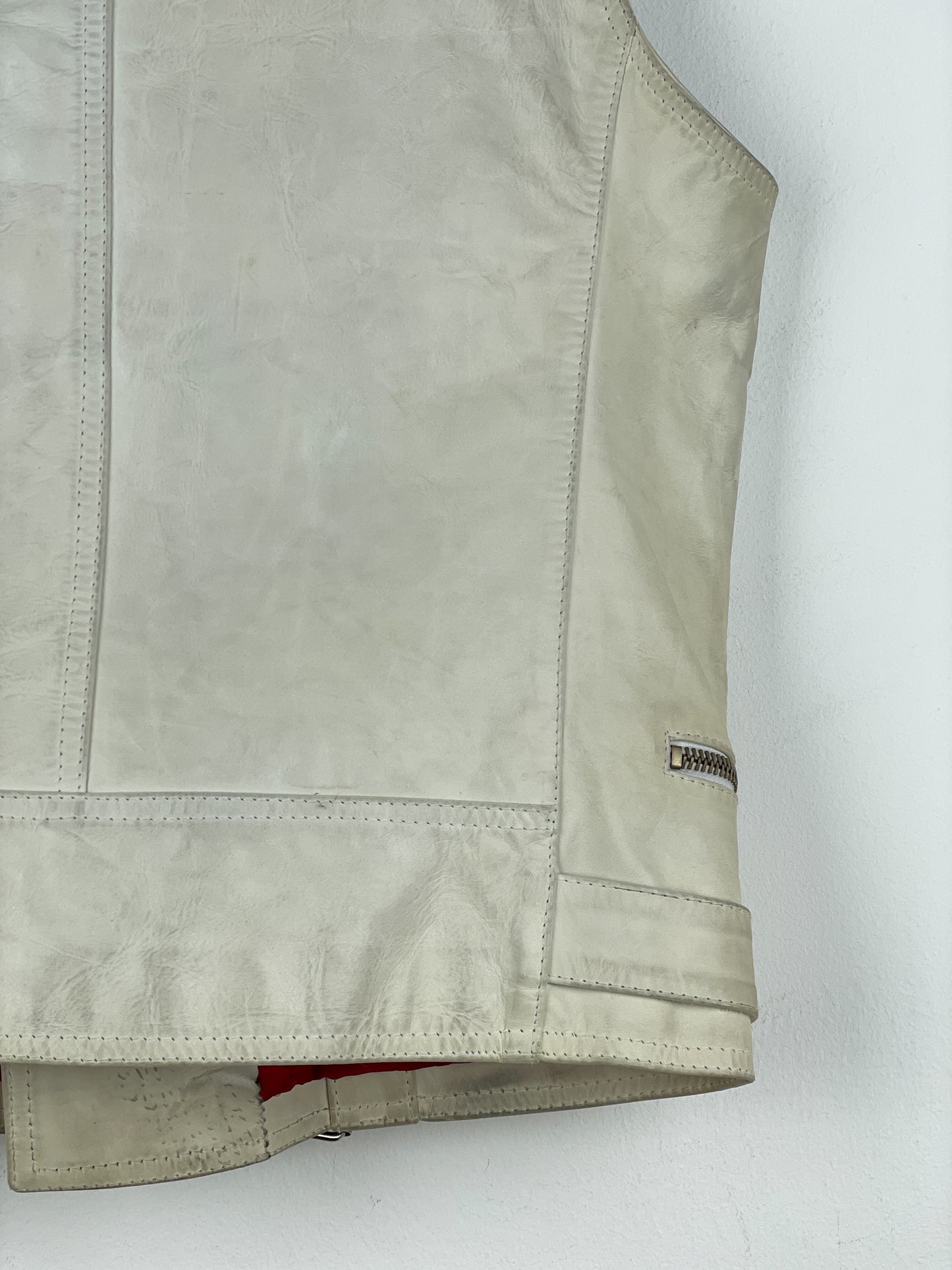 RAF by Raf Simons AW05 Sleeveless Leather Moto Biker Vest