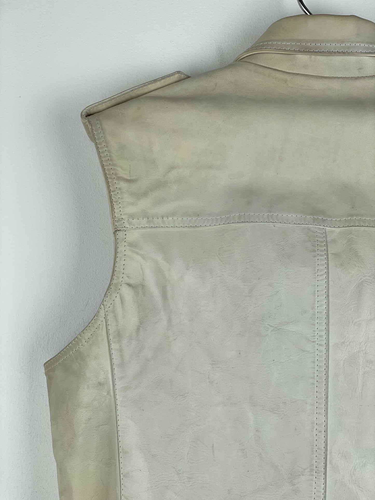 RAF by Raf Simons AW05 Sleeveless Leather Moto Biker Vest
