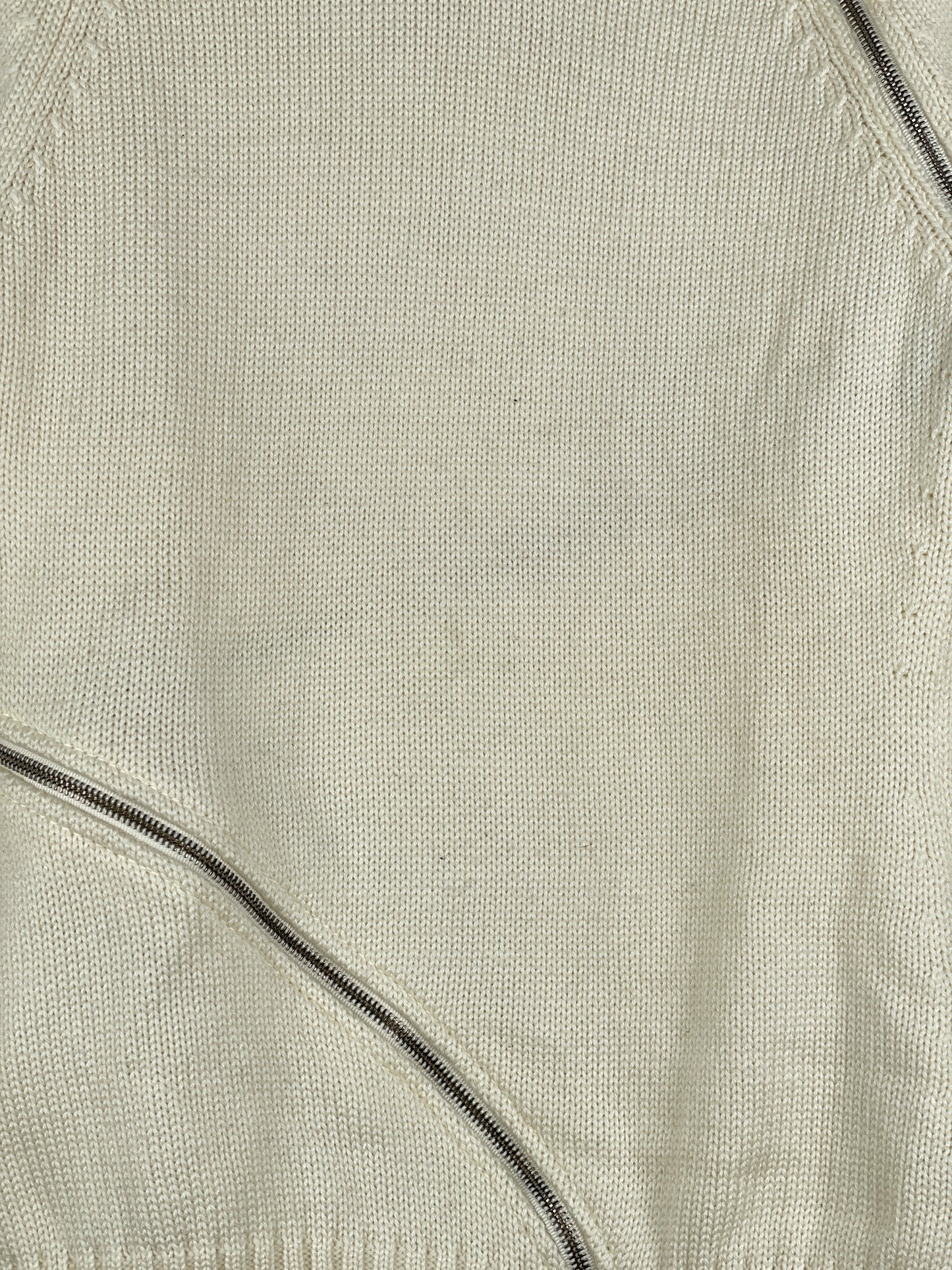 Dolce & Gabbana AW03 Spiral-Zip Knit Sweater