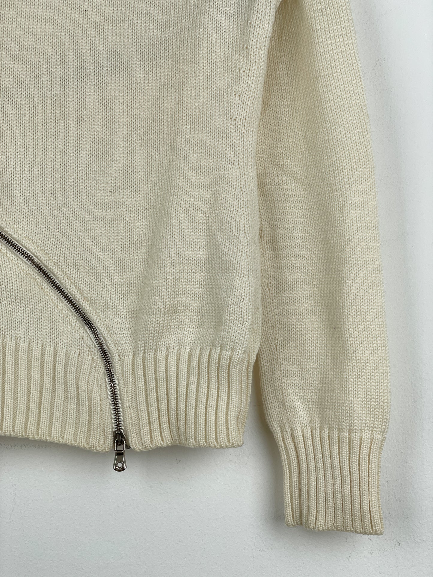 Dolce & Gabbana AW03 Spiral-Zip Knit Sweater