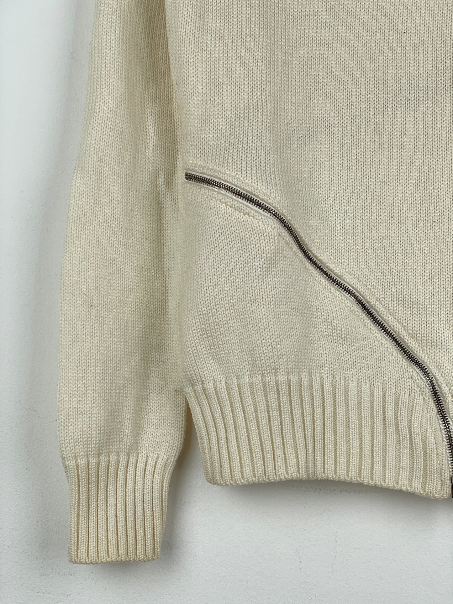 Dolce & Gabbana AW03 Spiral-Zip Knit Sweater