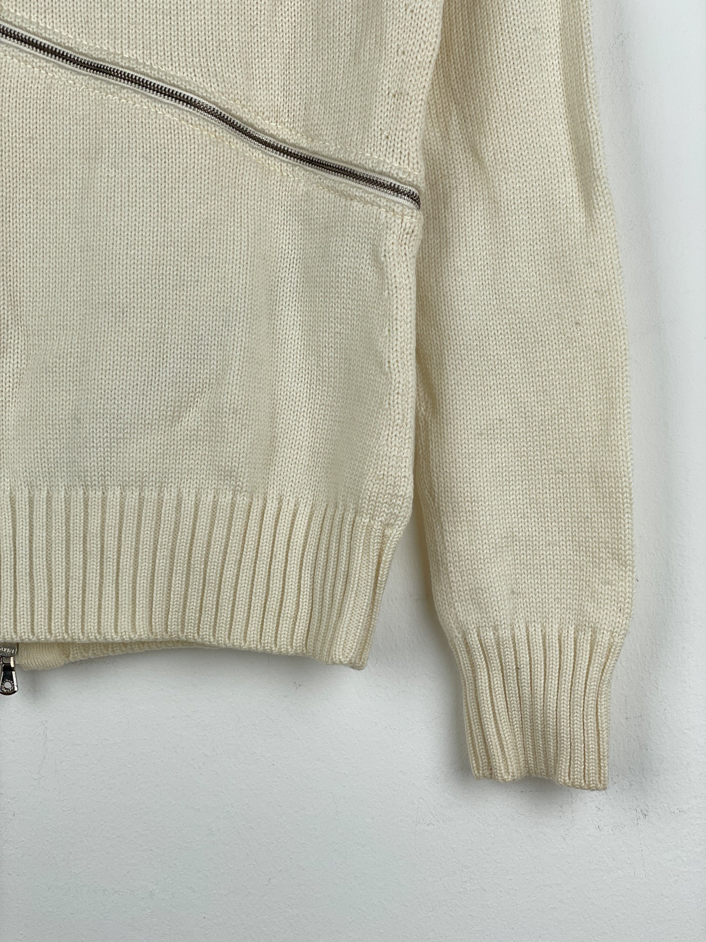 Dolce & Gabbana AW03 Spiral-Zip Knit Sweater