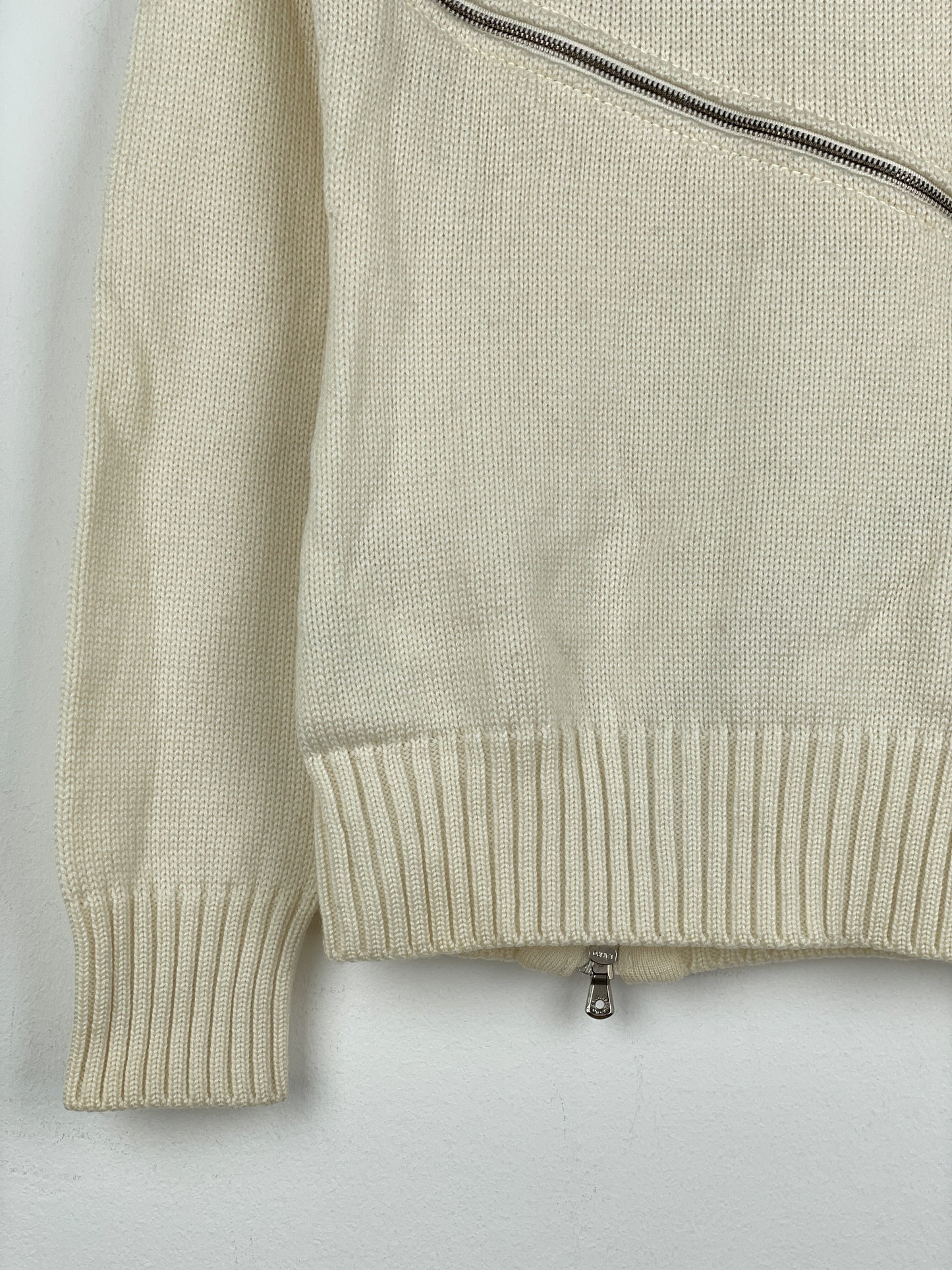 Dolce & Gabbana AW03 Spiral-Zip Knit Sweater
