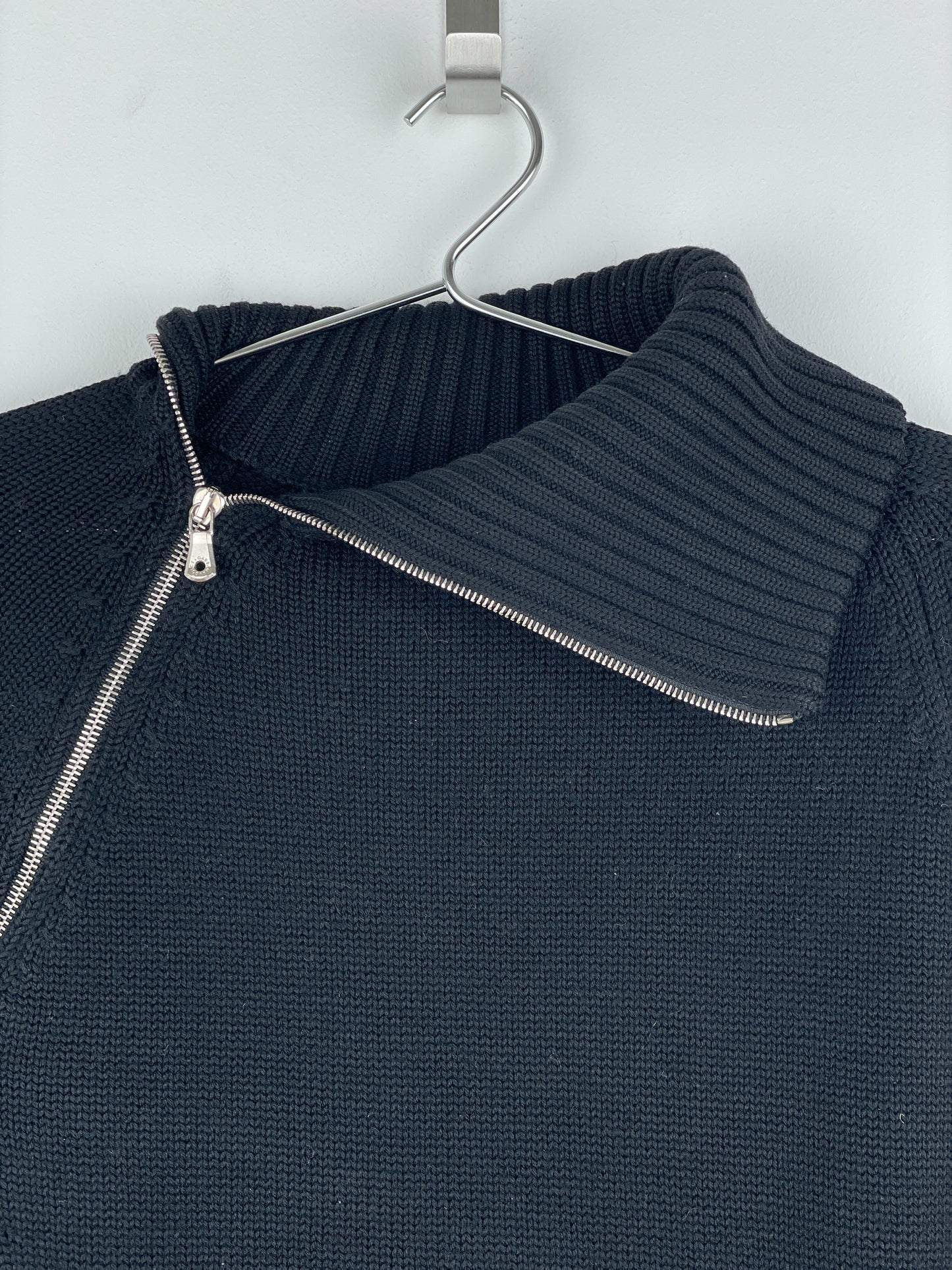 Dolce & Gabbana AW03 Spiral Zip Knit Turtleneck Sweater