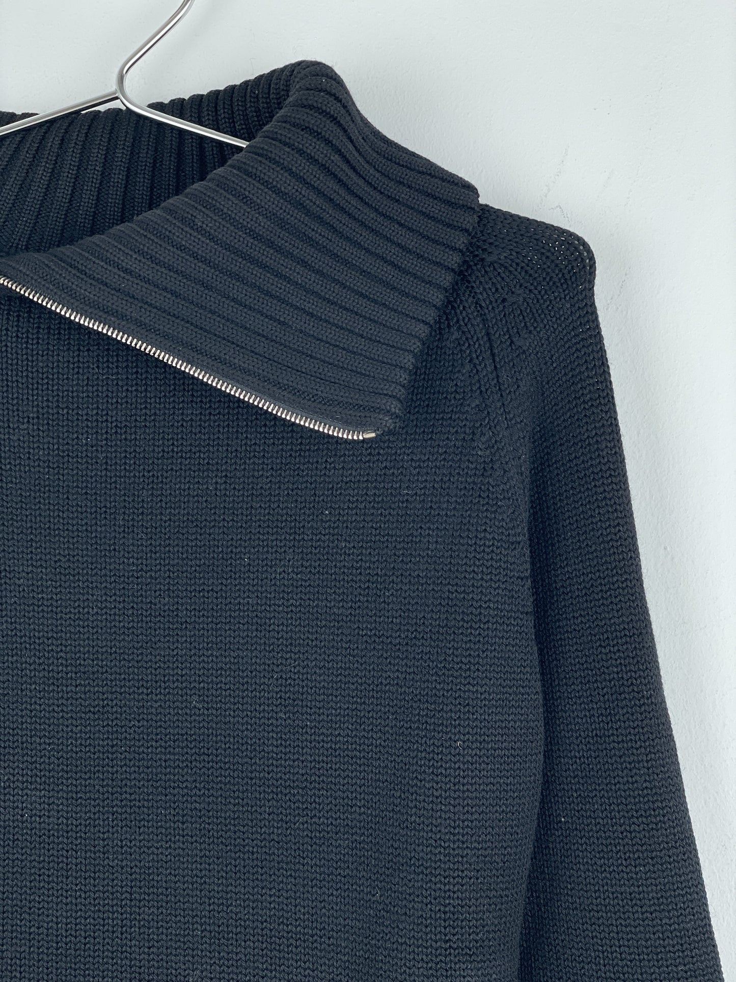 Dolce & Gabbana AW03 Spiral Zip Knit Turtleneck Sweater