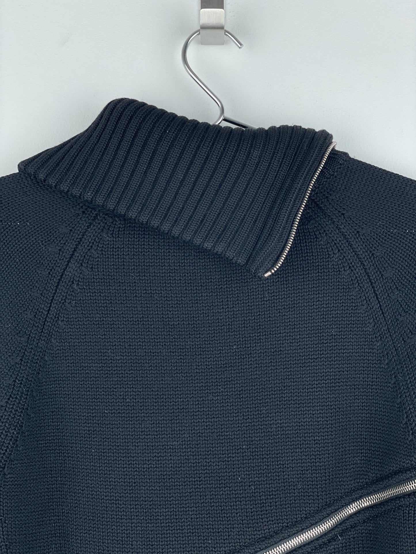 Dolce & Gabbana AW03 Spiral Zip Knit Turtleneck Sweater