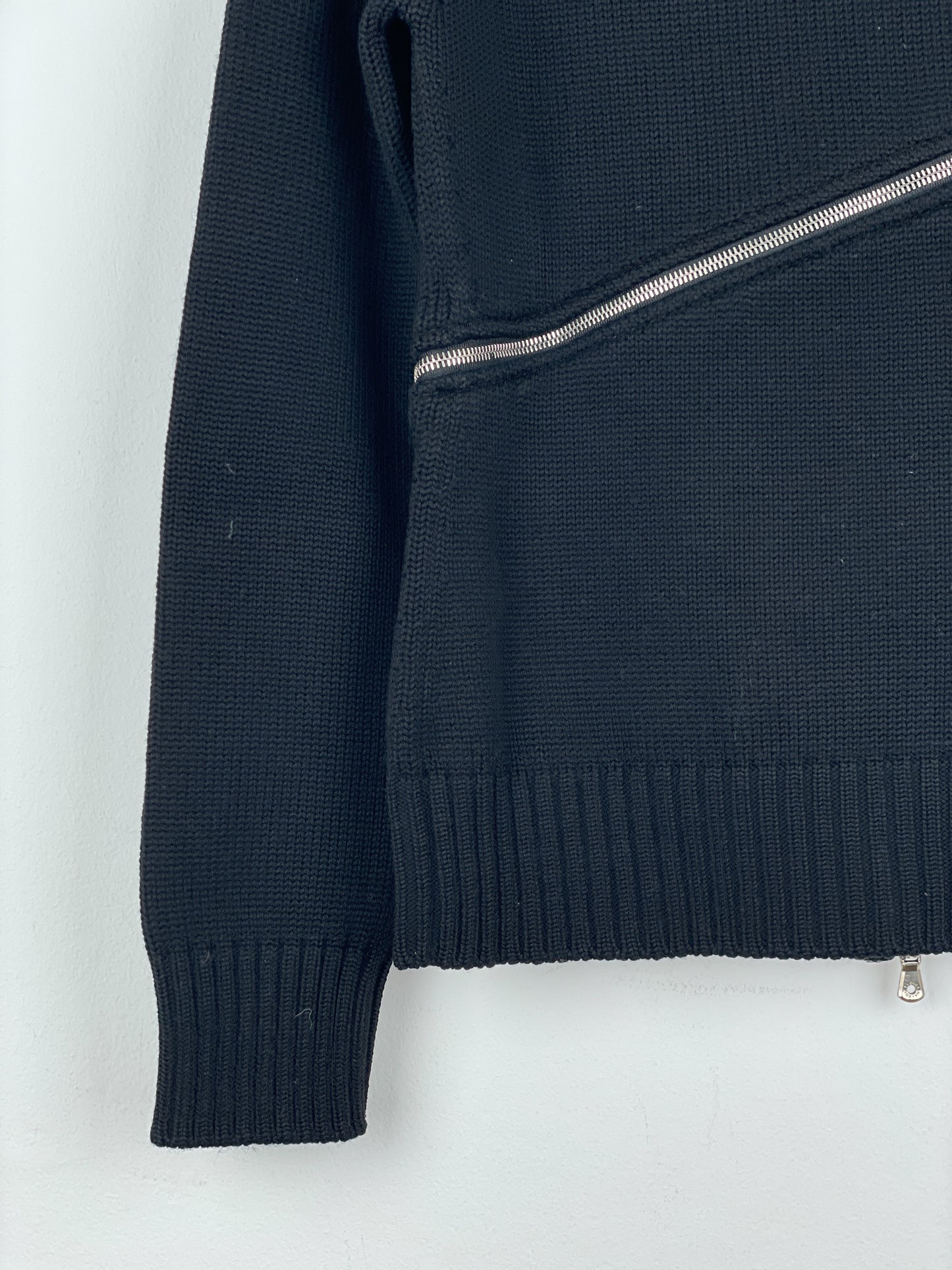 Dolce & Gabbana AW03 Spiral Zip Knit Turtleneck Sweater